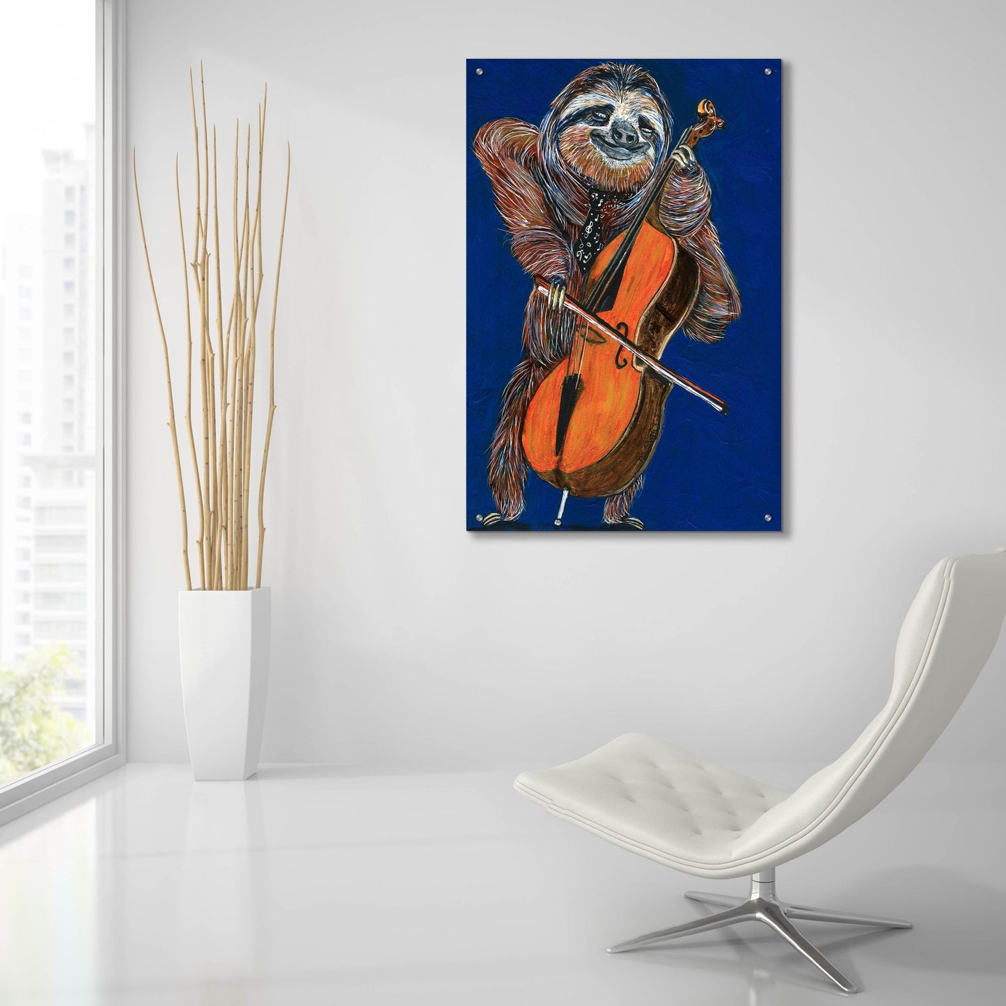 Epic Art ' Slow Yo Ma' by Melissa Symons, Acrylic Glass Wall Art,24x36