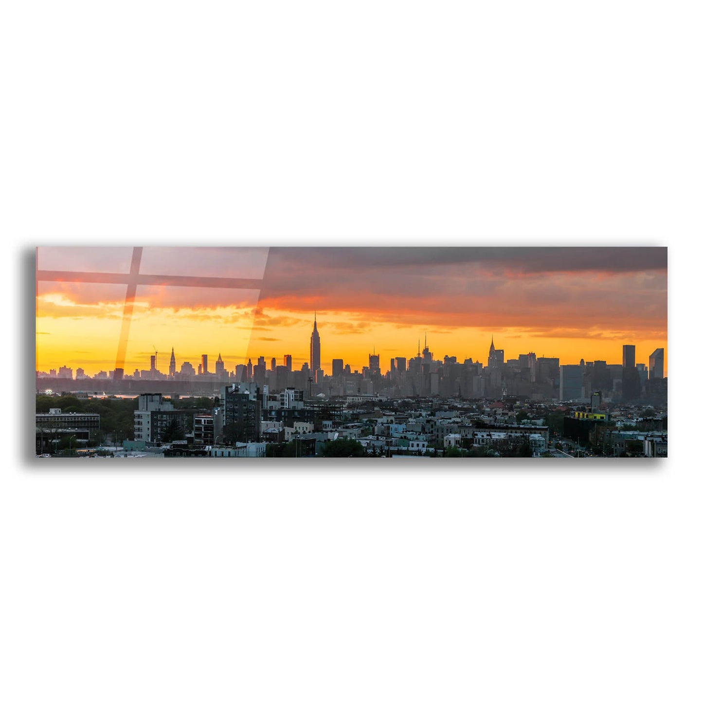 Epic Art ' Manhattan Skyline from Brooklyn' by Richard Silver, Acrylic Glass Wall Art