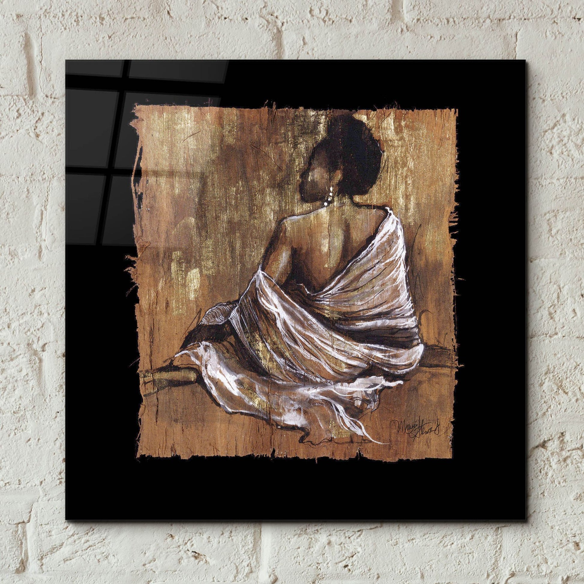 Epic Art ' Soulful Grace III' by Monica Stewart, Acrylic Glass Wall Art,12x12