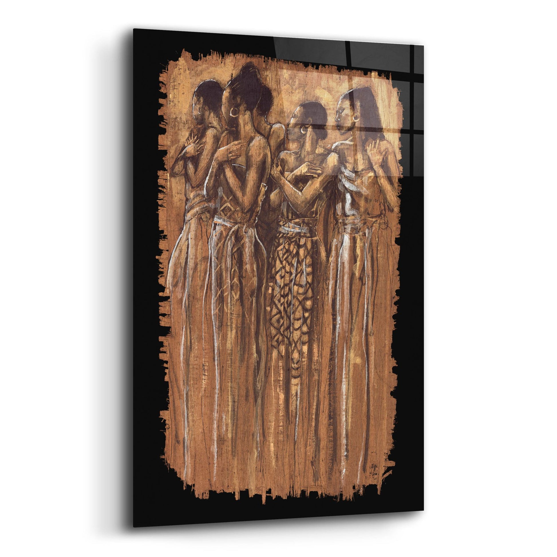 Epic Art ' Sisters in Spirit' by Monica Stewart, Acrylic Glass Wall Art,12x16