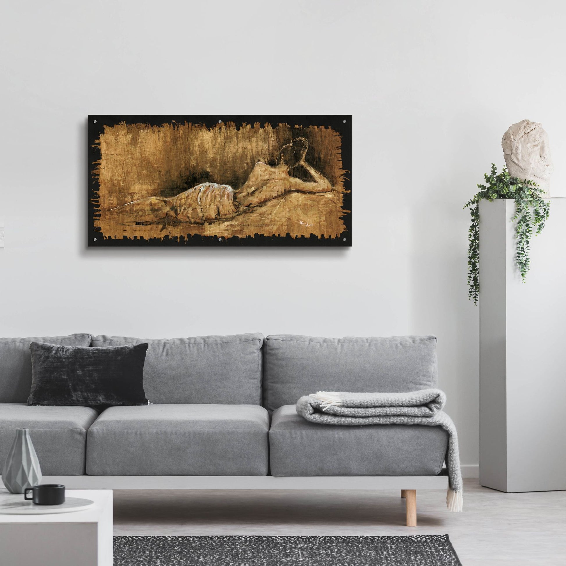 Epic Art ' A Moment in Time' by Monica Stewart, Acrylic Glass Wall Art,48x24