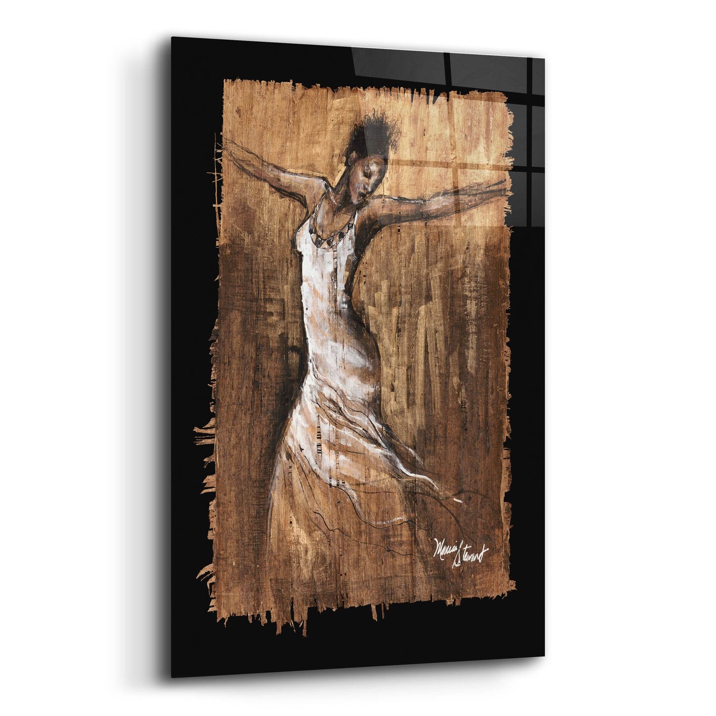 Epic Art ' Graceful Motion I' by Monica Stewart, Acrylic Glass Wall Art,12x16