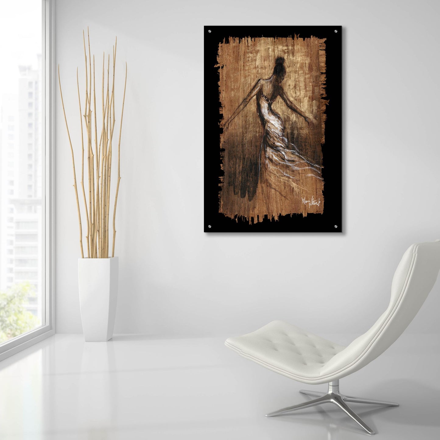 Epic Art ' Graceful Motion III' by Monica Stewart, Acrylic Glass Wall Art,24x36