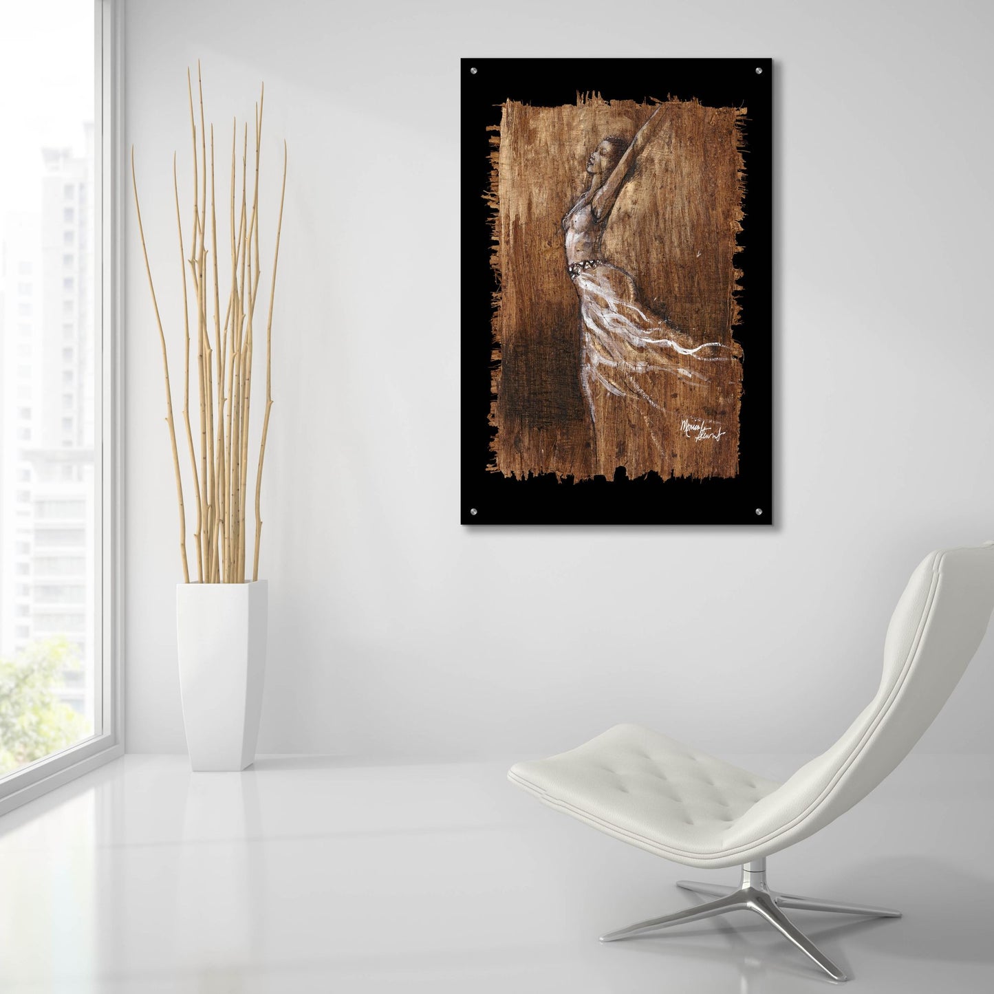 Epic Art ' Graceful Motion IV' by Monica Stewart, Acrylic Glass Wall Art,24x36