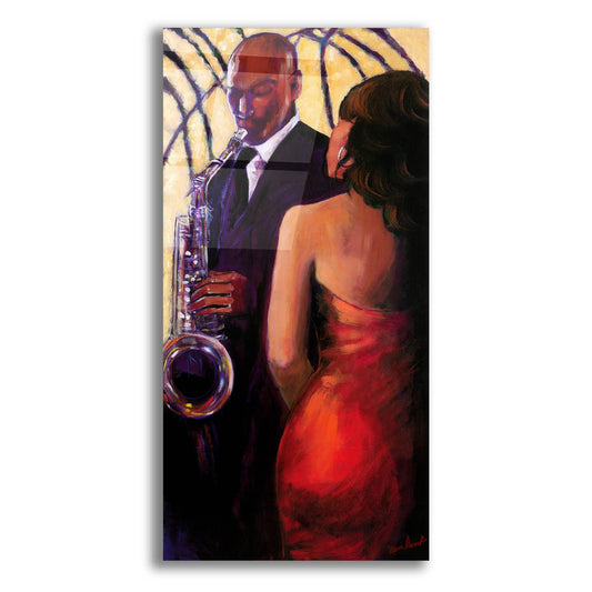 Epic Art ' Sax Seduction' by Monica Stewart, Acrylic Glass Wall Art