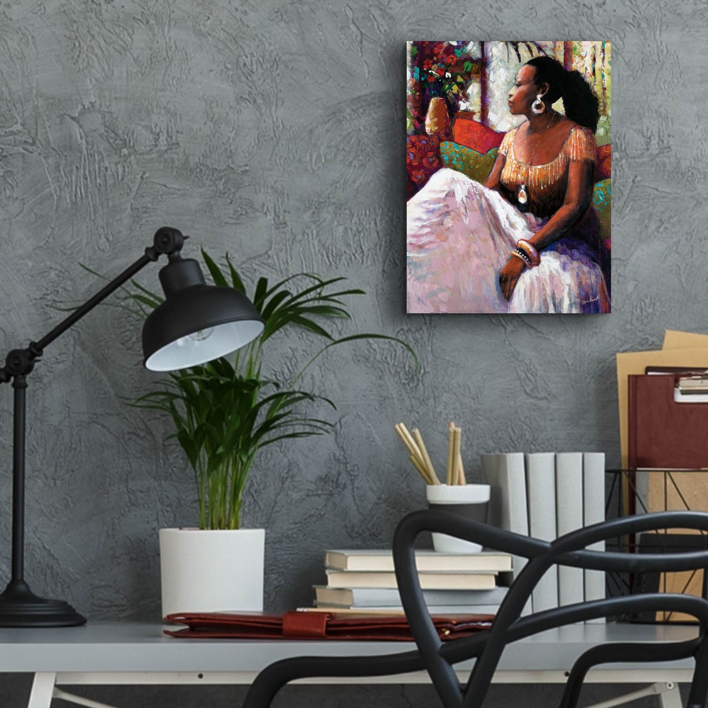 Epic Art ' Peaceful Moment' by Monica Stewart, Acrylic Glass Wall Art,12x16