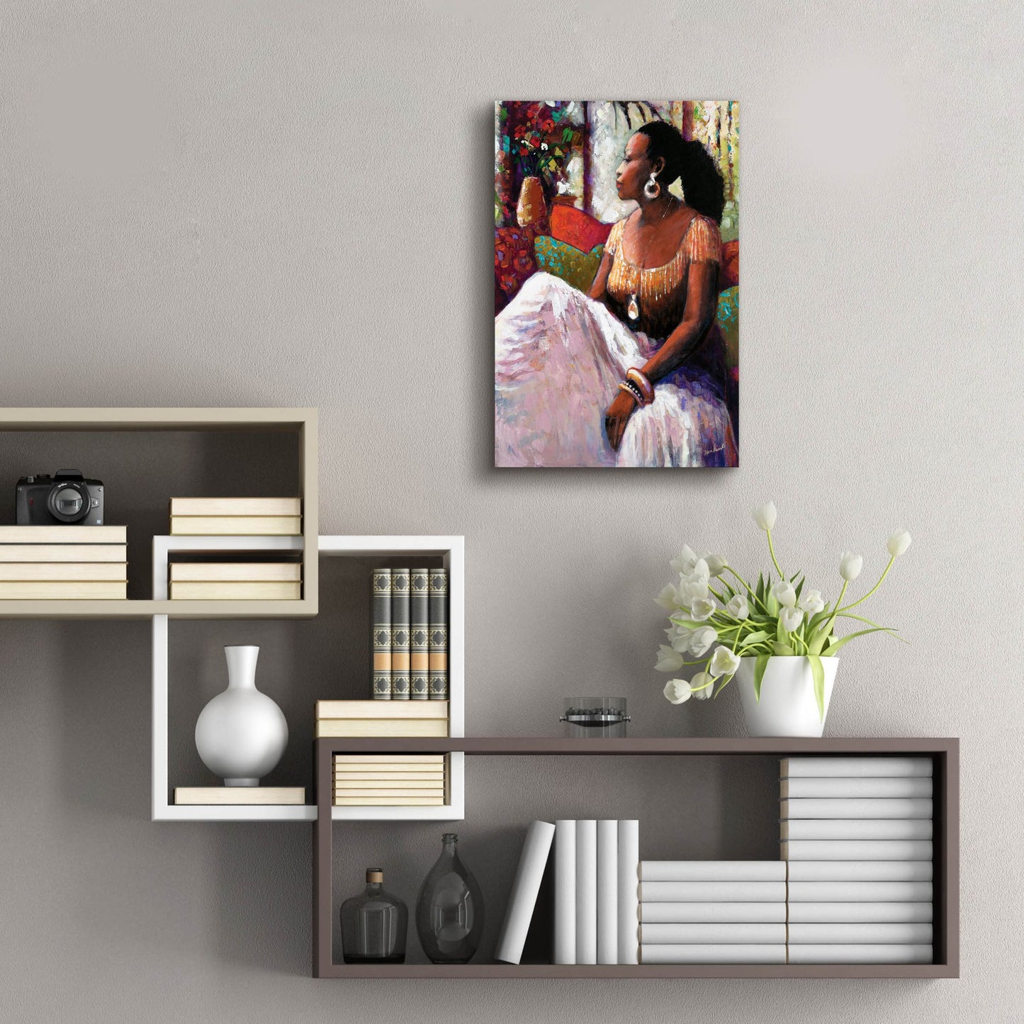 Epic Art ' Peaceful Moment' by Monica Stewart, Acrylic Glass Wall Art,16x24