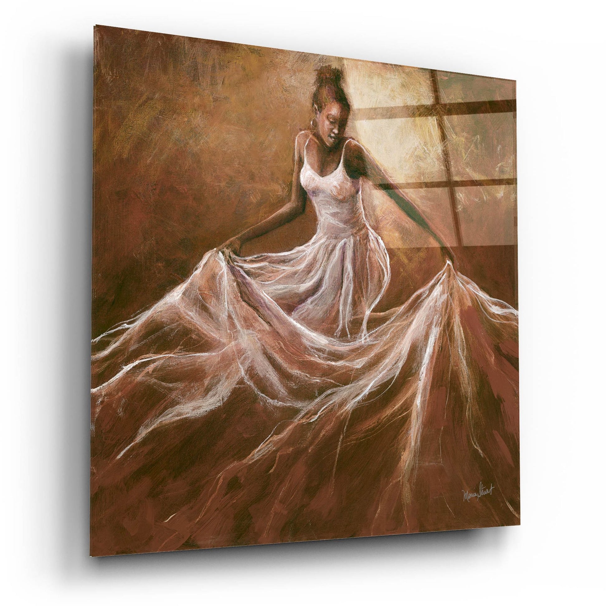 Epic Art ' Ethereal Grace' by Monica Stewart, Acrylic Glass Wall Art,12x12