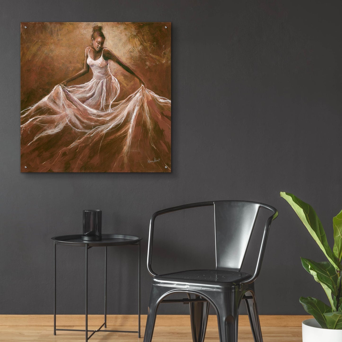 Epic Art ' Ethereal Grace' by Monica Stewart, Acrylic Glass Wall Art,36x36