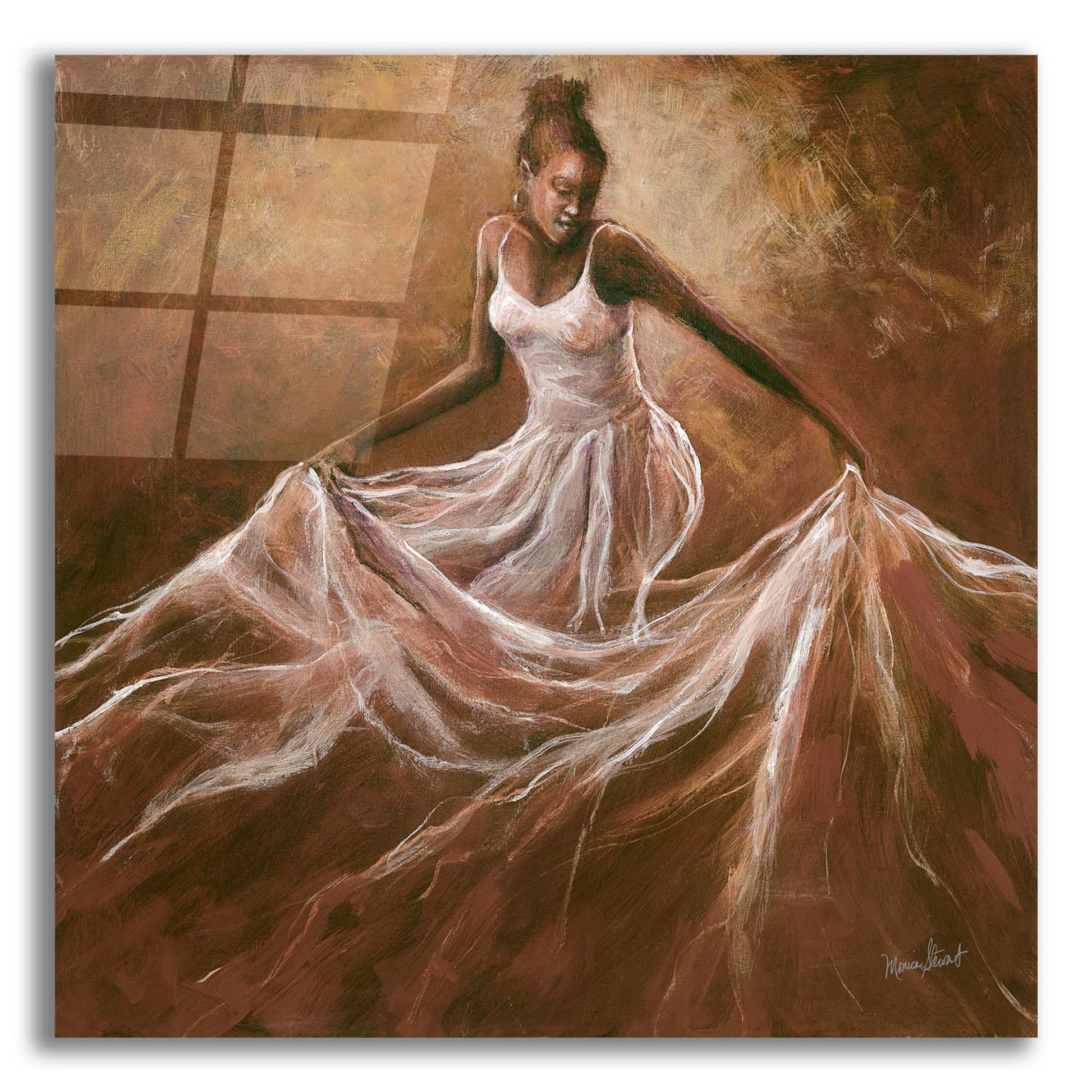 Epic Art ' Ethereal Grace' by Monica Stewart, Acrylic Glass Wall Art