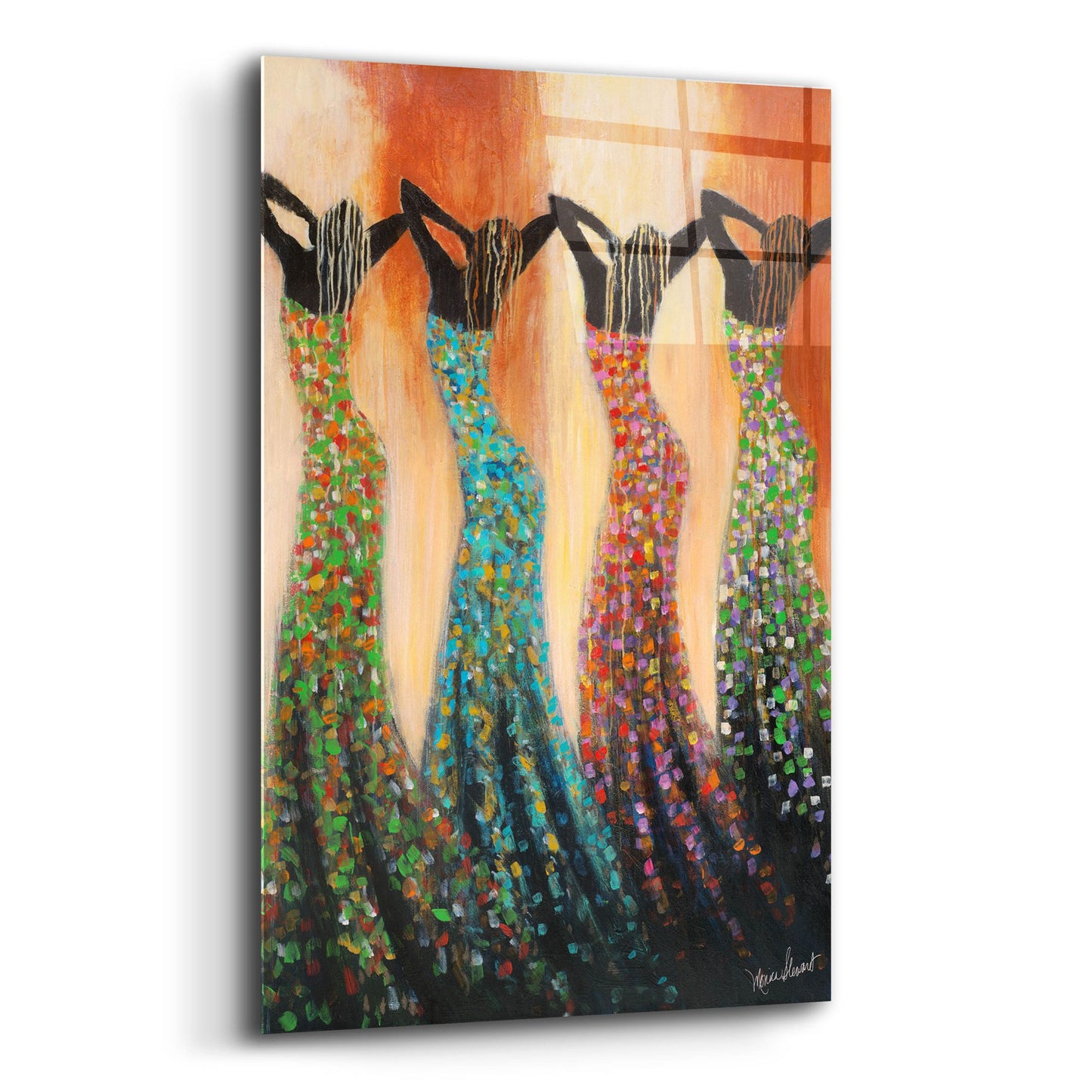 Epic Art ' Dance of the Summer Solstice' by Monica Stewart, Acrylic Glass Wall Art,12x16