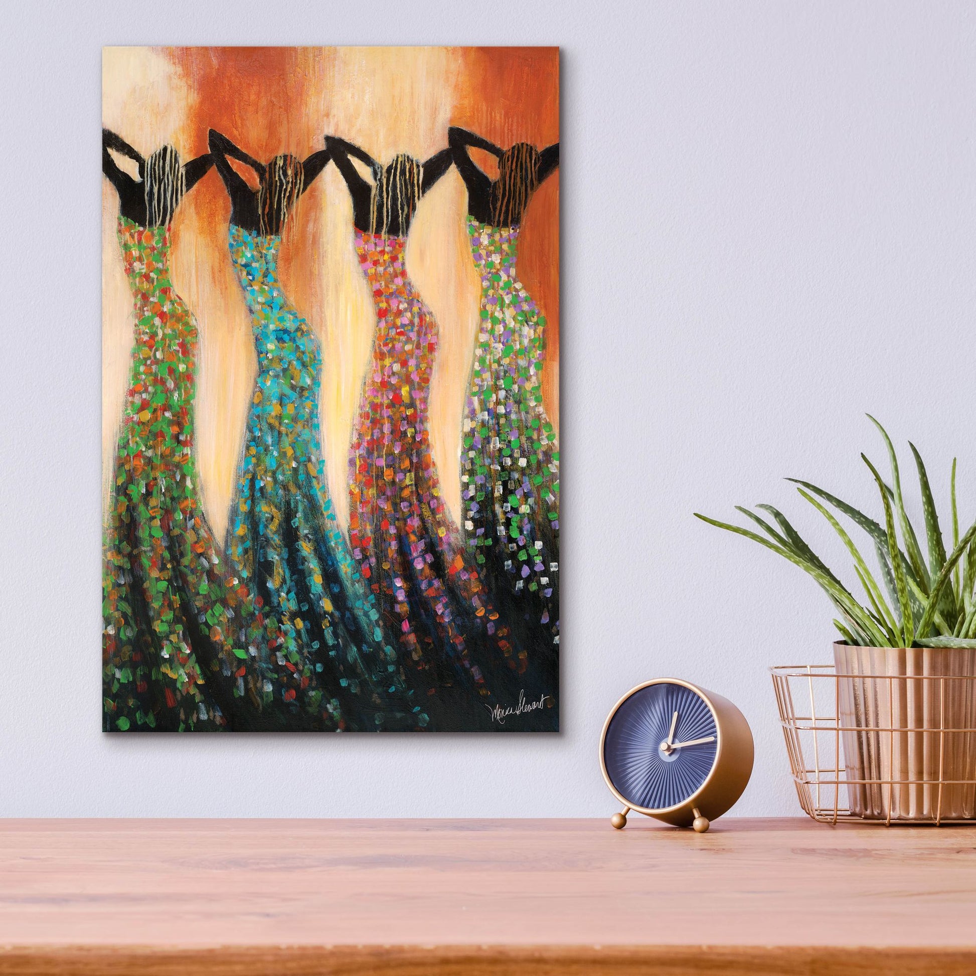 Epic Art ' Dance of the Summer Solstice' by Monica Stewart, Acrylic Glass Wall Art,12x16