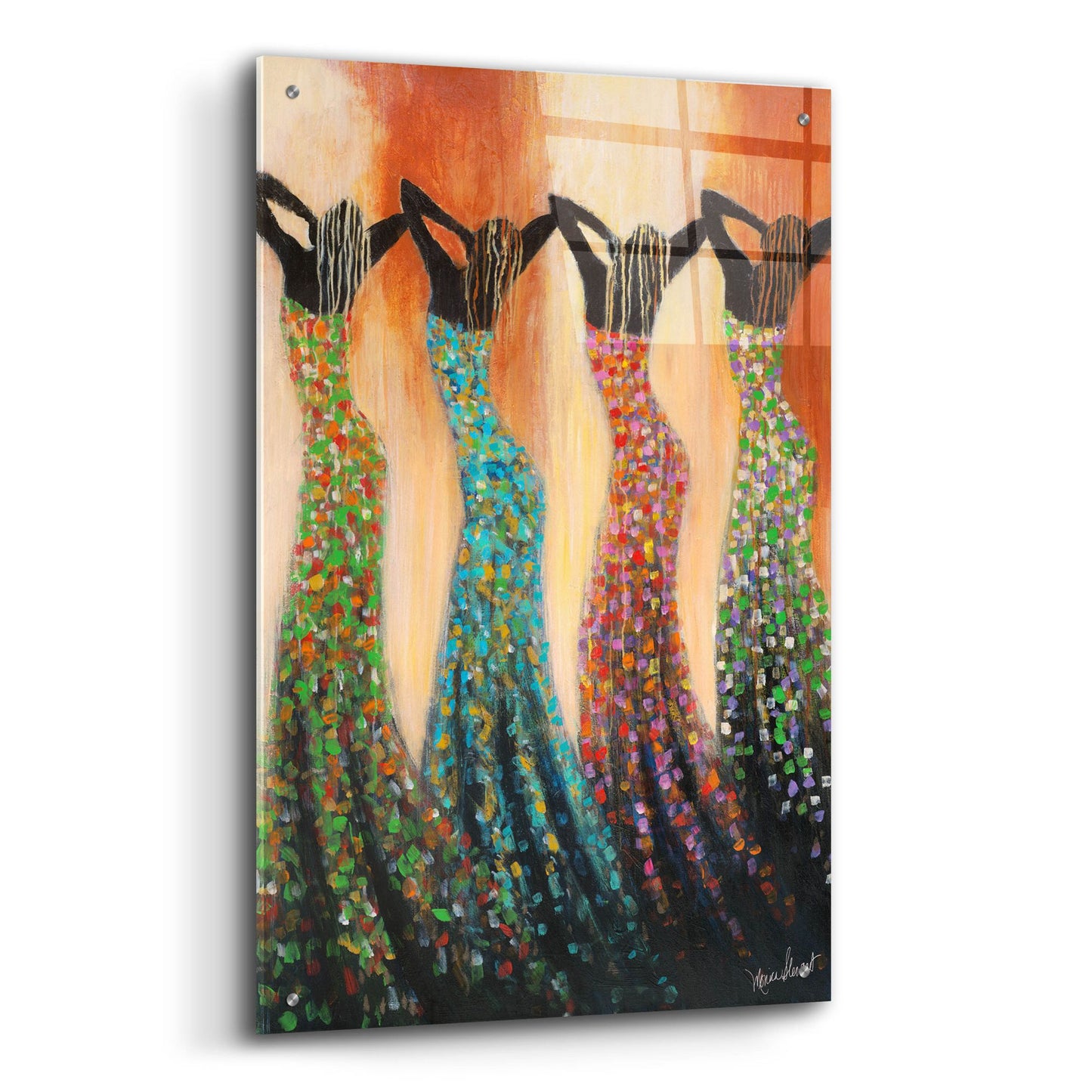 Epic Art ' Dance of the Summer Solstice' by Monica Stewart, Acrylic Glass Wall Art,24x36