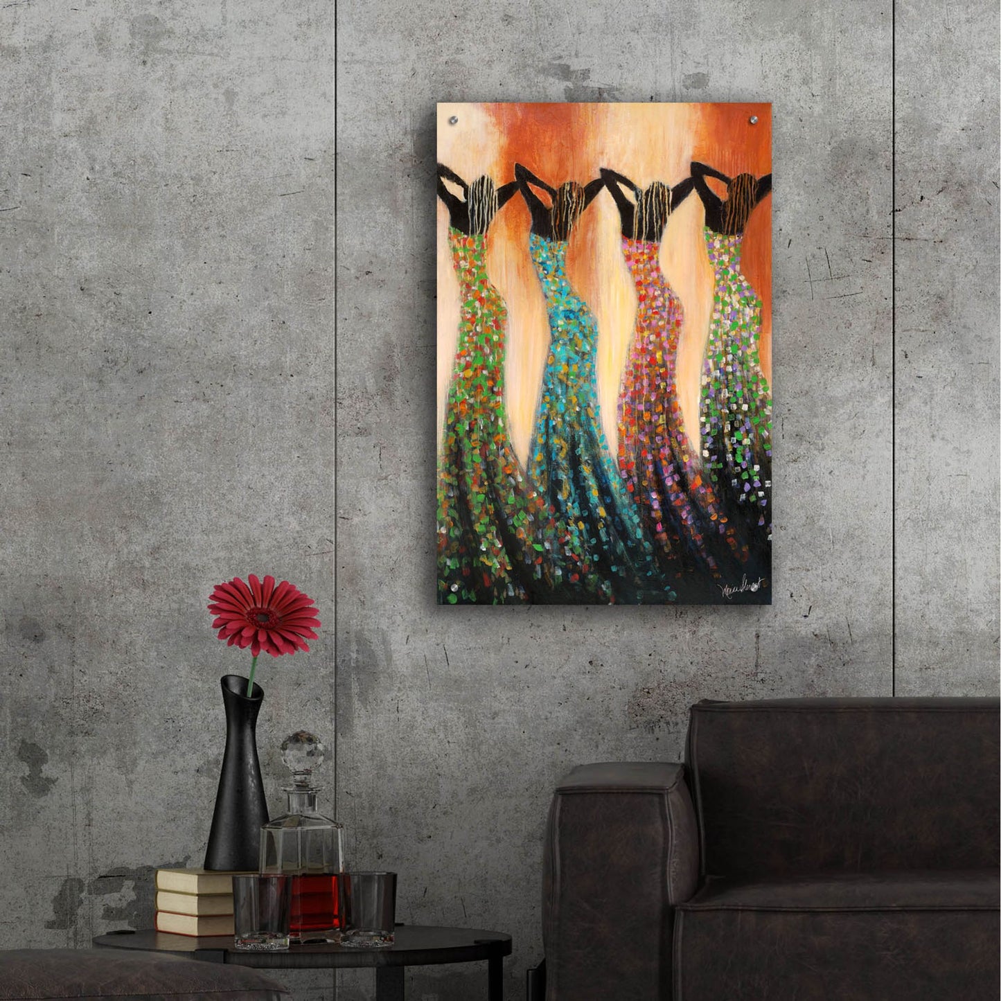 Epic Art ' Dance of the Summer Solstice' by Monica Stewart, Acrylic Glass Wall Art,24x36