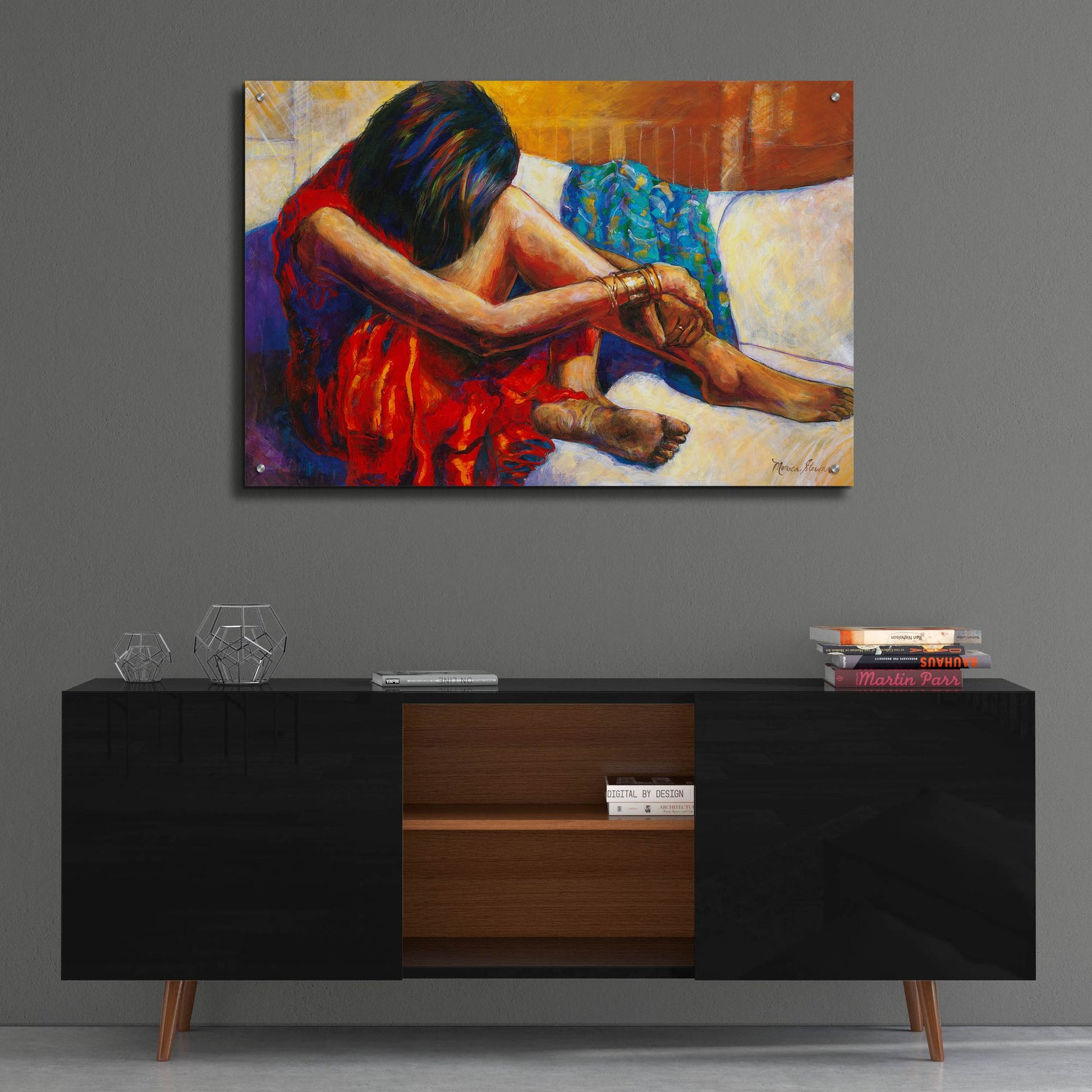 Epic Art ' Repose' by Monica Stewart, Acrylic Glass Wall Art,36x24