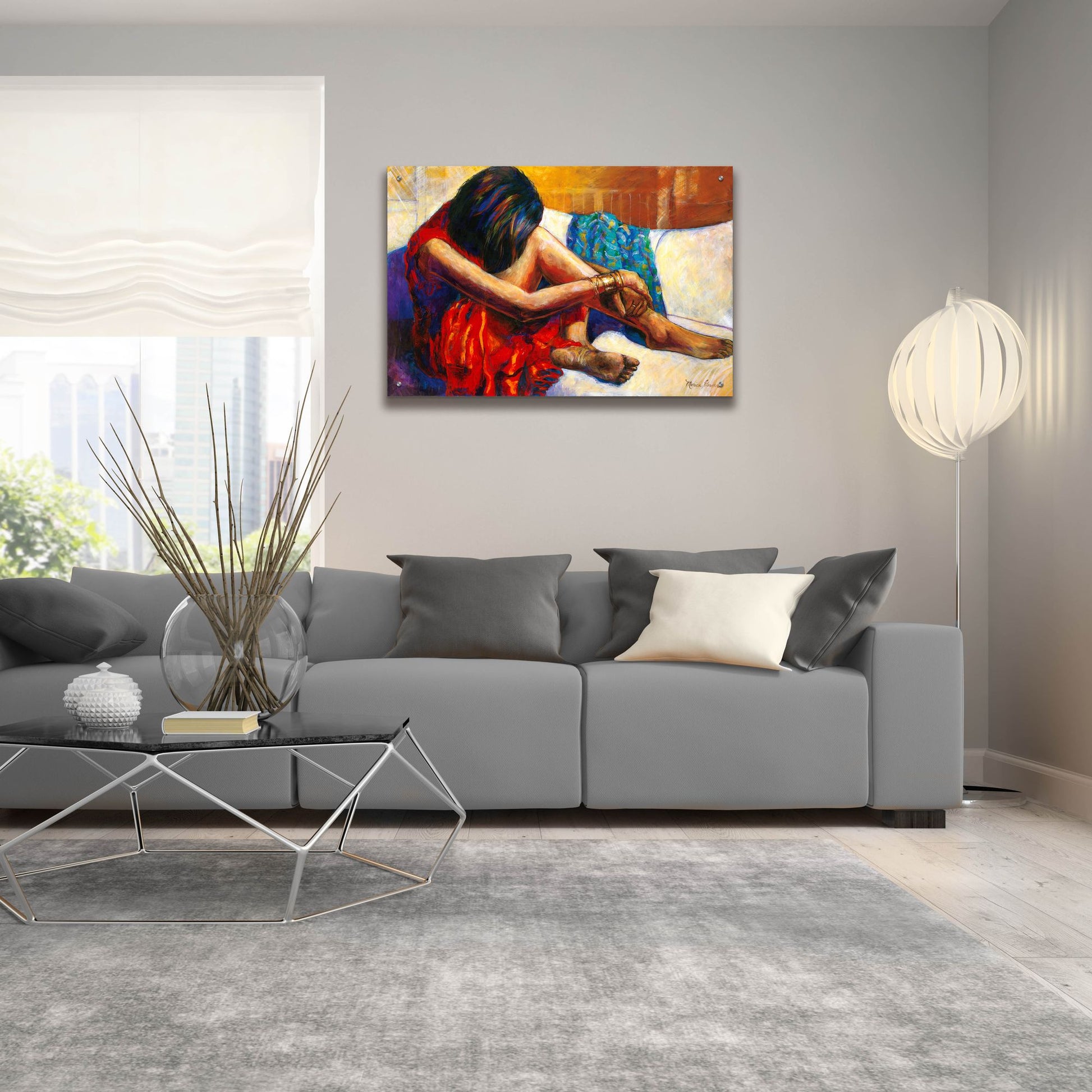 Epic Art ' Repose' by Monica Stewart, Acrylic Glass Wall Art,36x24