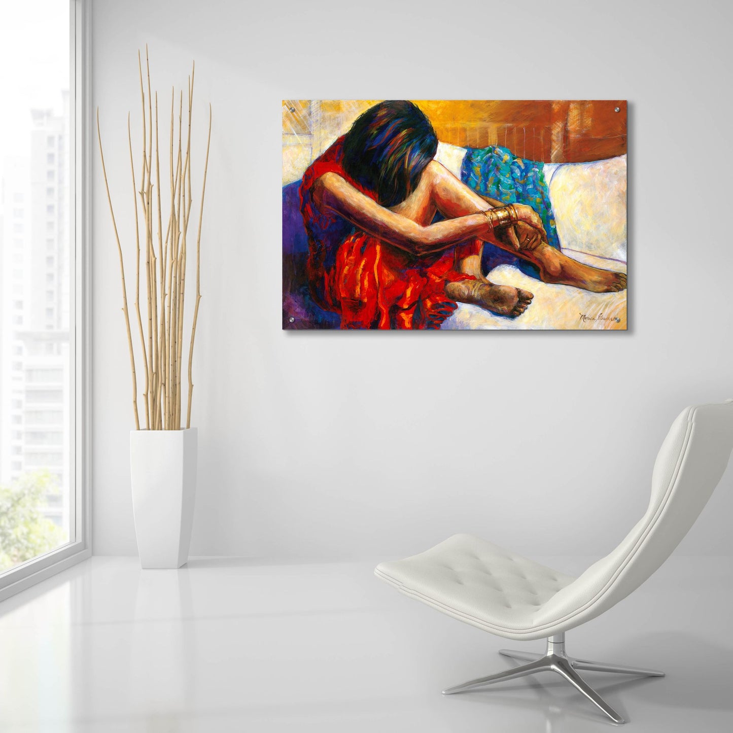 Epic Art ' Repose' by Monica Stewart, Acrylic Glass Wall Art,36x24