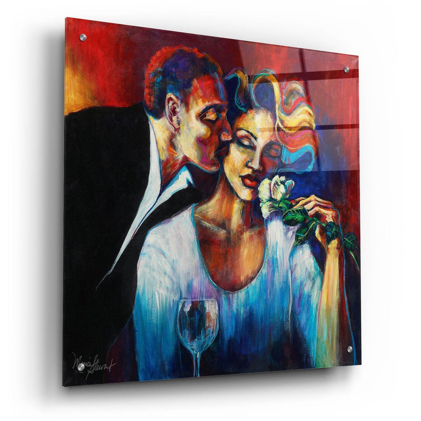 Epic Art ' The Scent of Love' by Monica Stewart, Acrylic Glass Wall Art,24x24