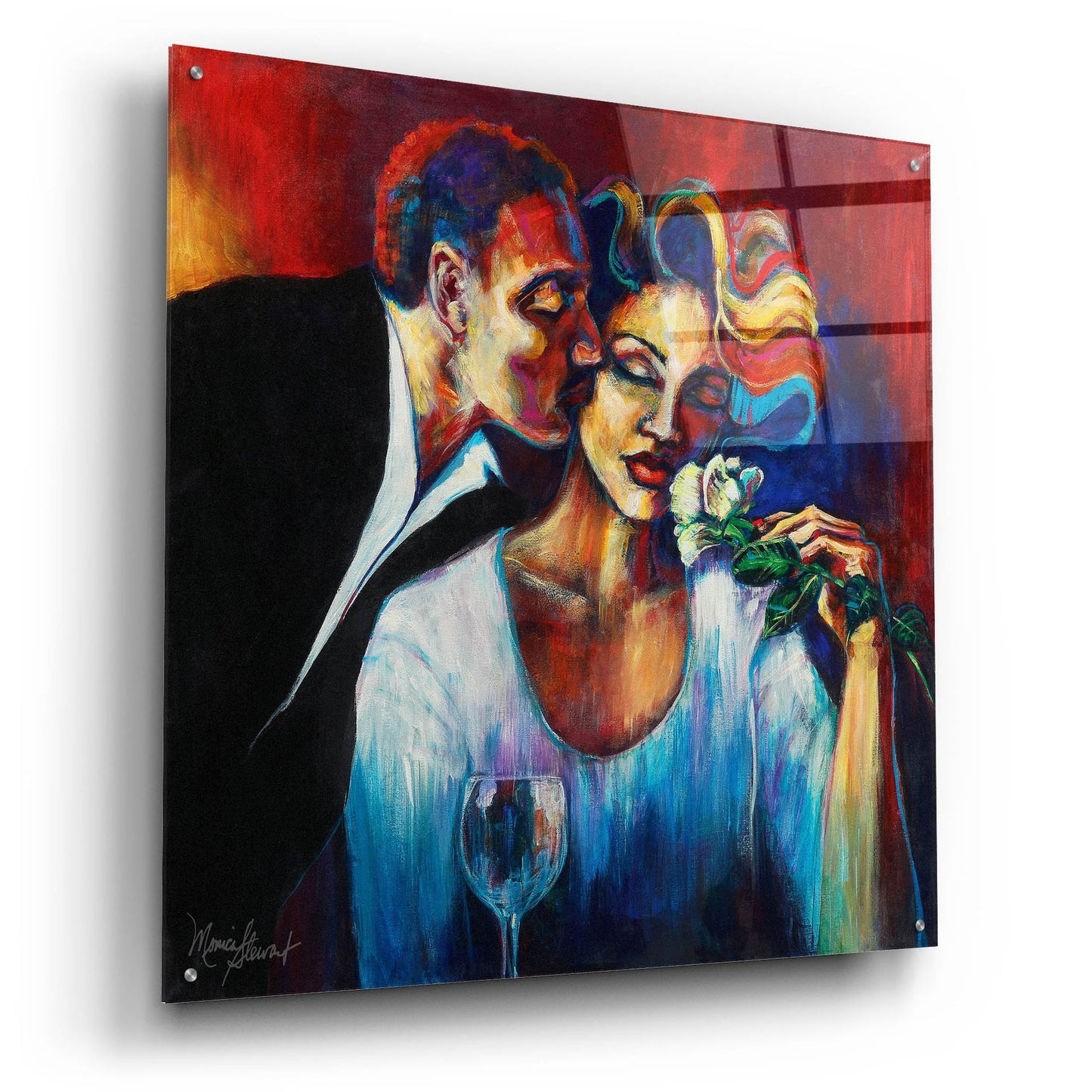 Epic Art ' The Scent of Love' by Monica Stewart, Acrylic Glass Wall Art,36x36