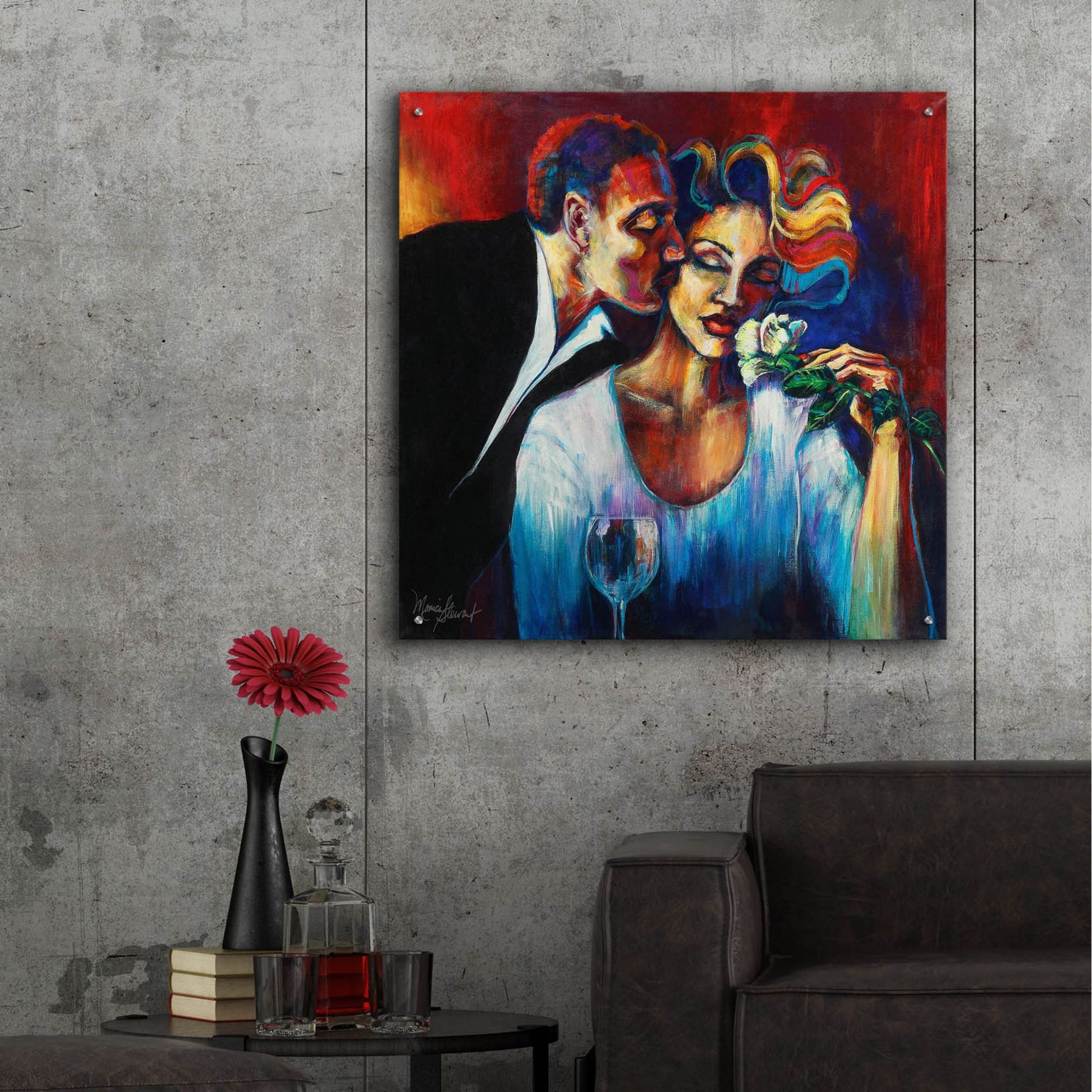 Epic Art ' The Scent of Love' by Monica Stewart, Acrylic Glass Wall Art,36x36