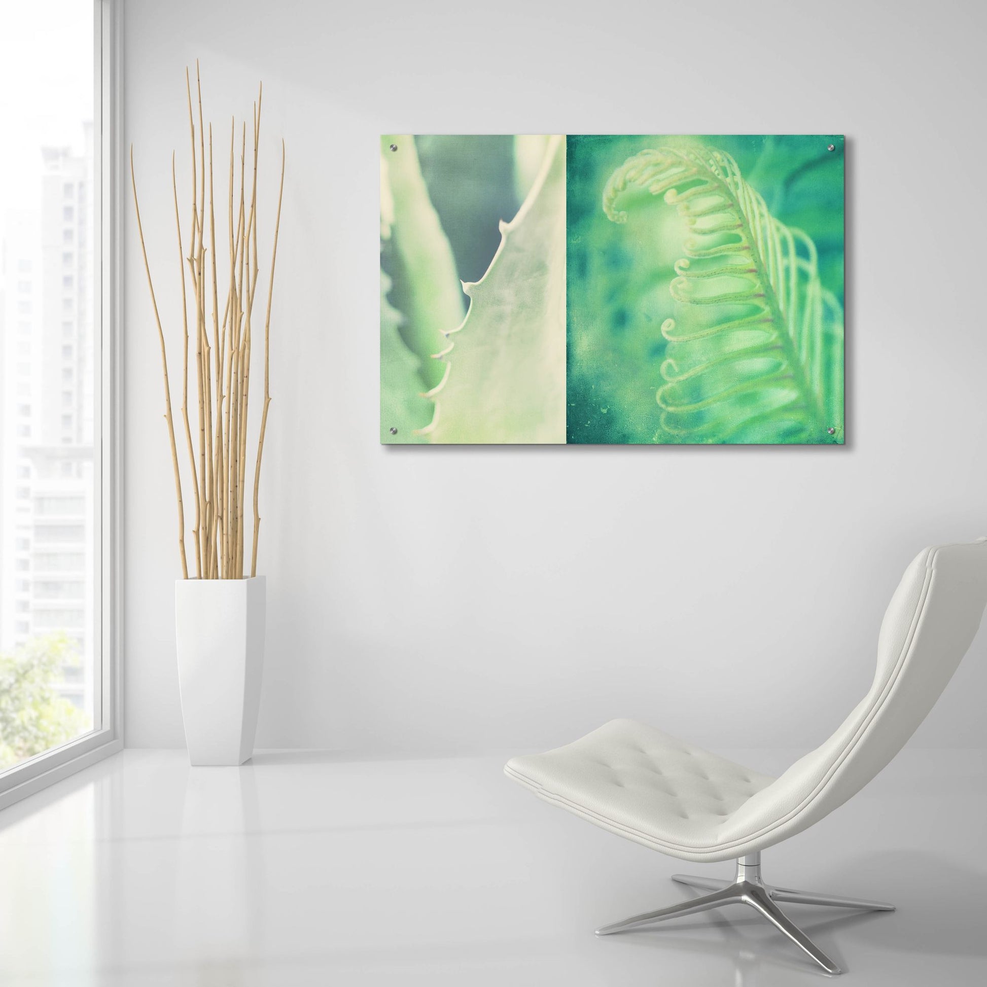 Epic Art ' Mint' by Myan Soffia, Acrylic Glass Wall Art,36x24