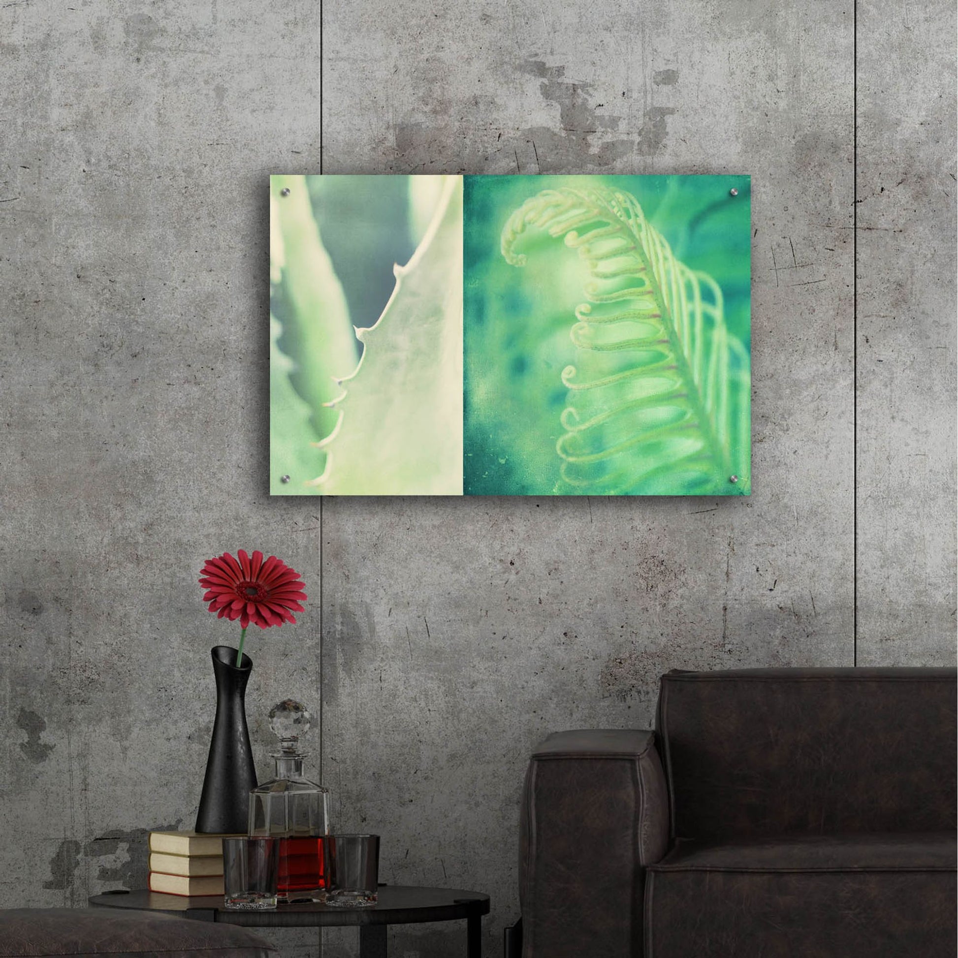 Epic Art ' Mint' by Myan Soffia, Acrylic Glass Wall Art,36x24