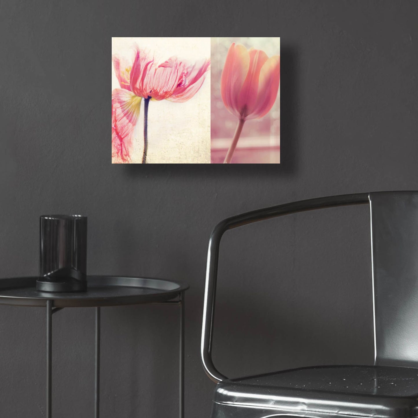 Epic Art ' Poppy & Tulip' by Myan Soffia, Acrylic Glass Wall Art,16x12