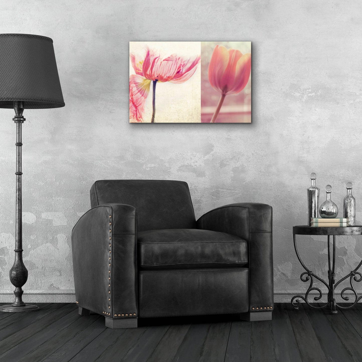 Epic Art ' Poppy & Tulip' by Myan Soffia, Acrylic Glass Wall Art,24x16