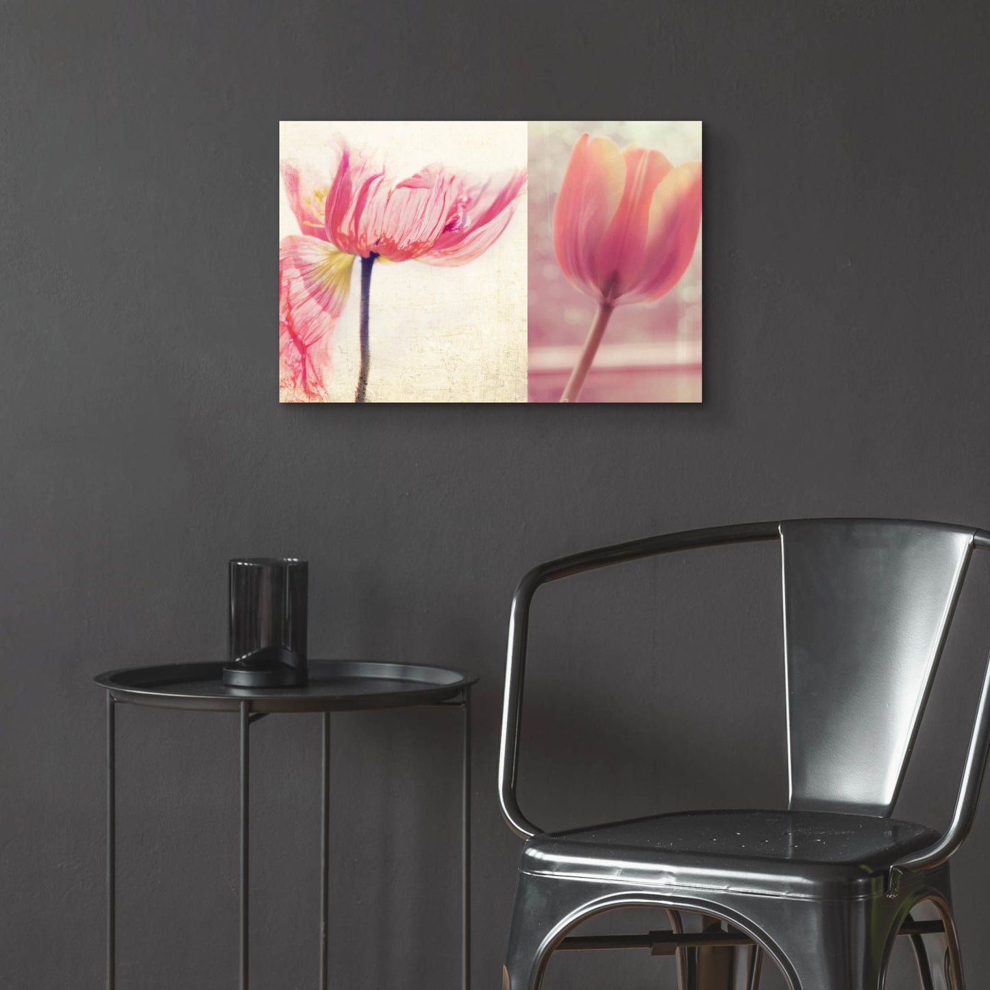 Epic Art ' Poppy & Tulip' by Myan Soffia, Acrylic Glass Wall Art,24x16