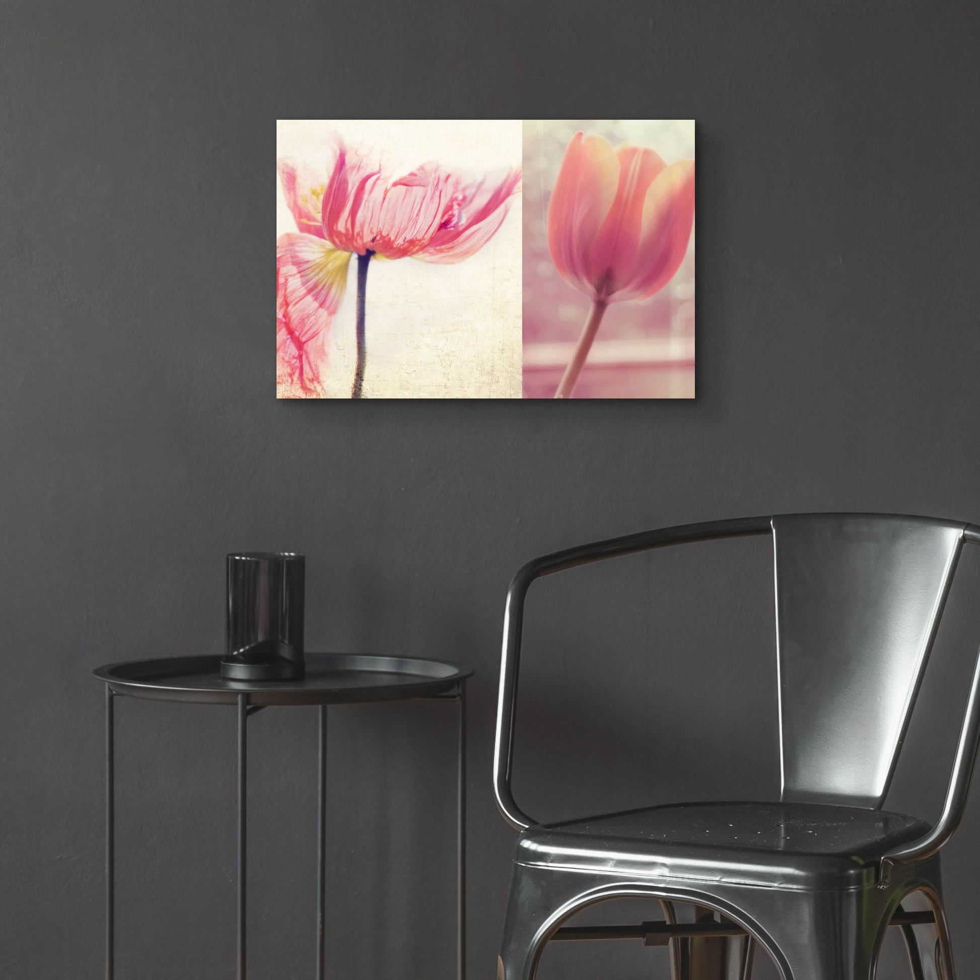 Epic Art ' Poppy & Tulip' by Myan Soffia, Acrylic Glass Wall Art,24x16