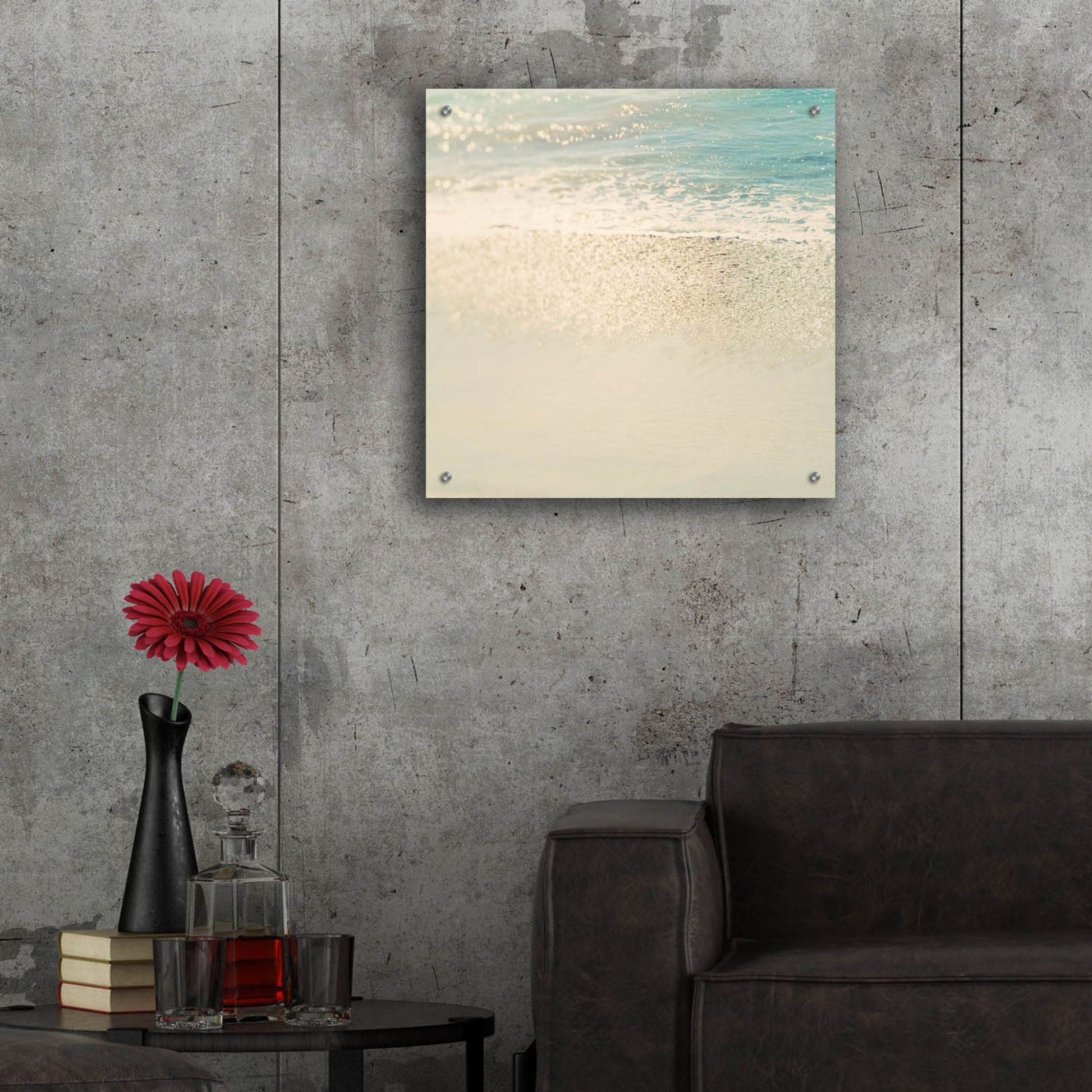 Epic Art ' Del Mar' by Myan Soffia, Acrylic Glass Wall Art,24x24