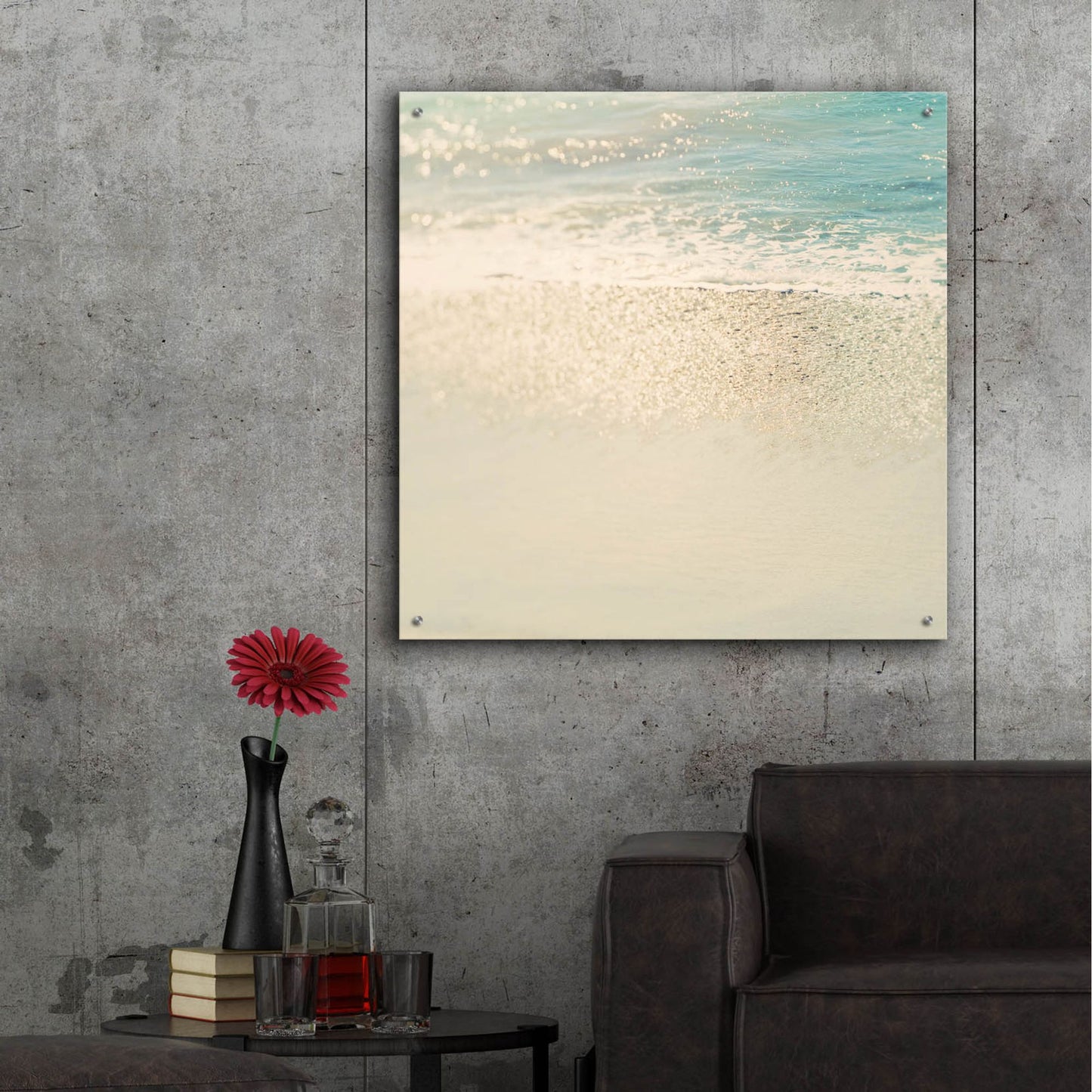 Epic Art ' Del Mar' by Myan Soffia, Acrylic Glass Wall Art,36x36