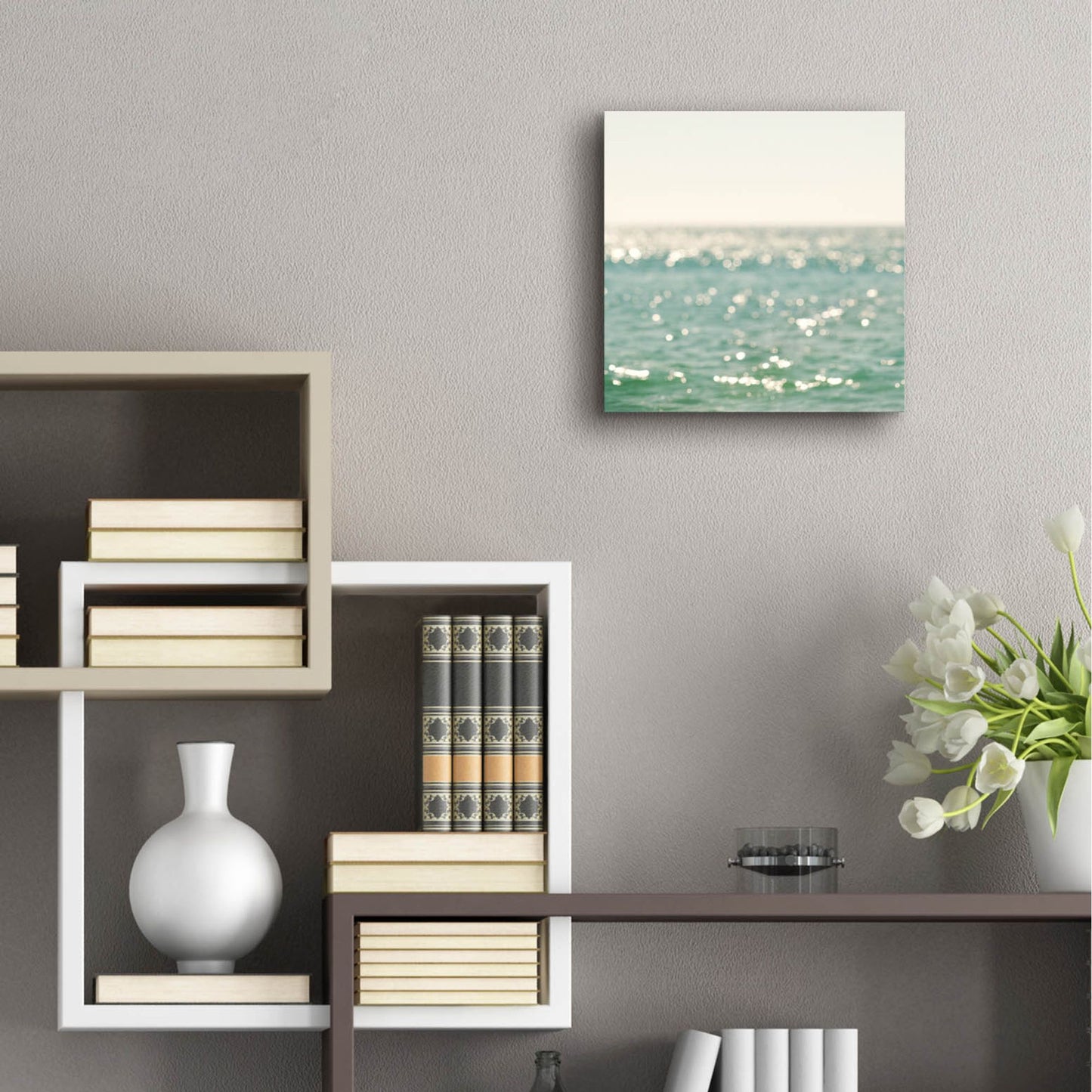 Epic Art ' La Mer' by Myan Soffia, Acrylic Glass Wall Art,12x12