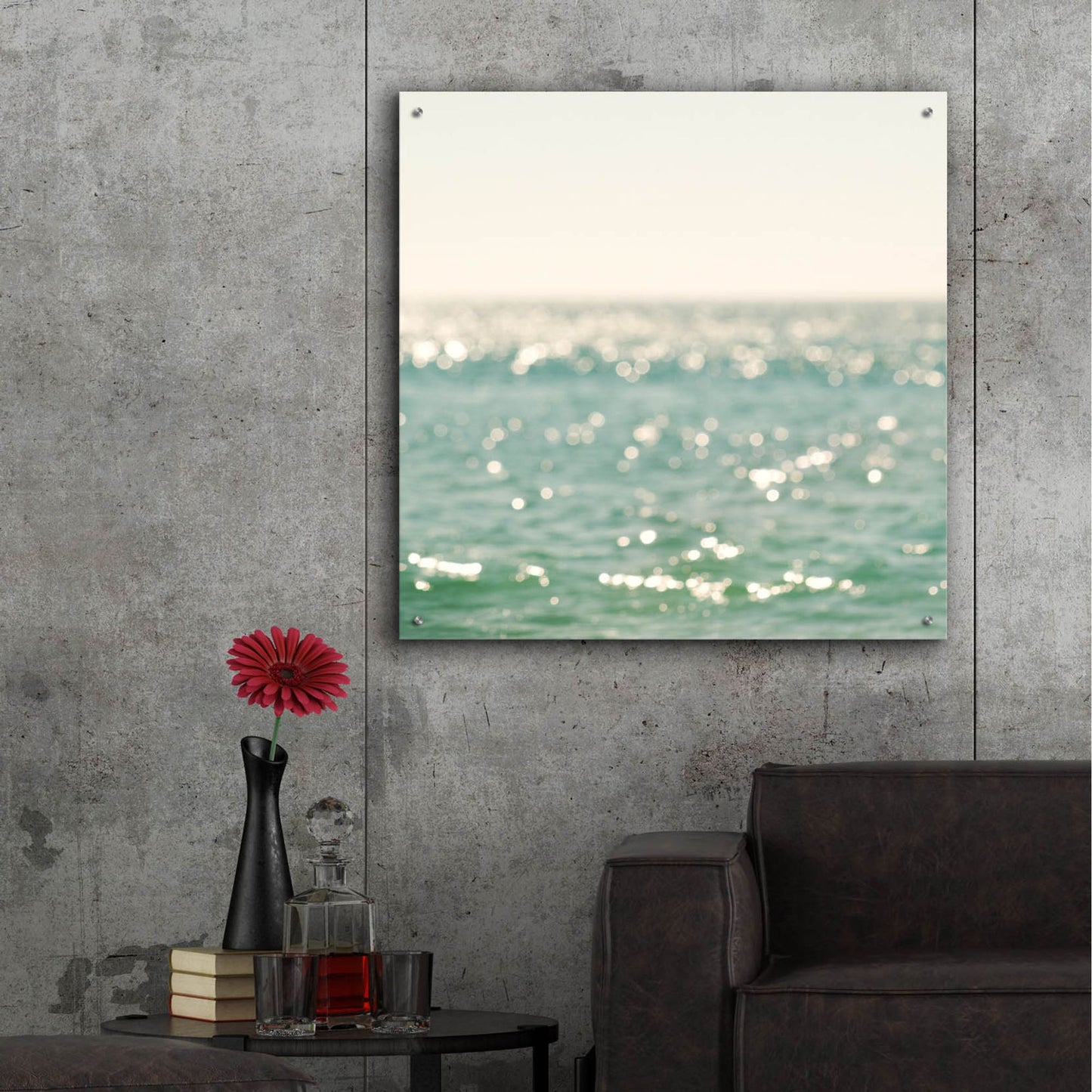 Epic Art ' La Mer' by Myan Soffia, Acrylic Glass Wall Art,36x36