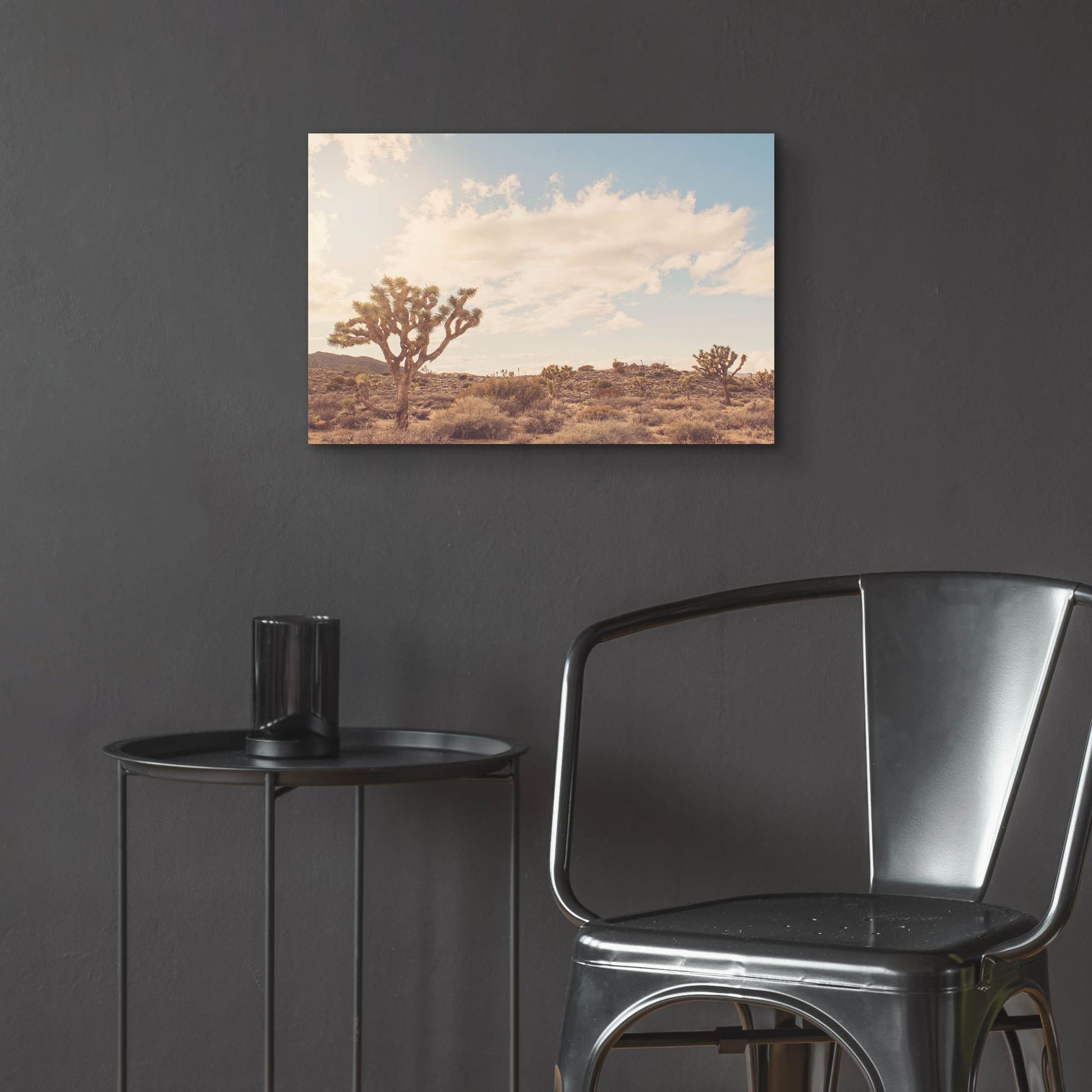 Epic Art ' Sunshine & Joshua Trees' by Myan Soffia, Acrylic Glass Wall Art,24x16