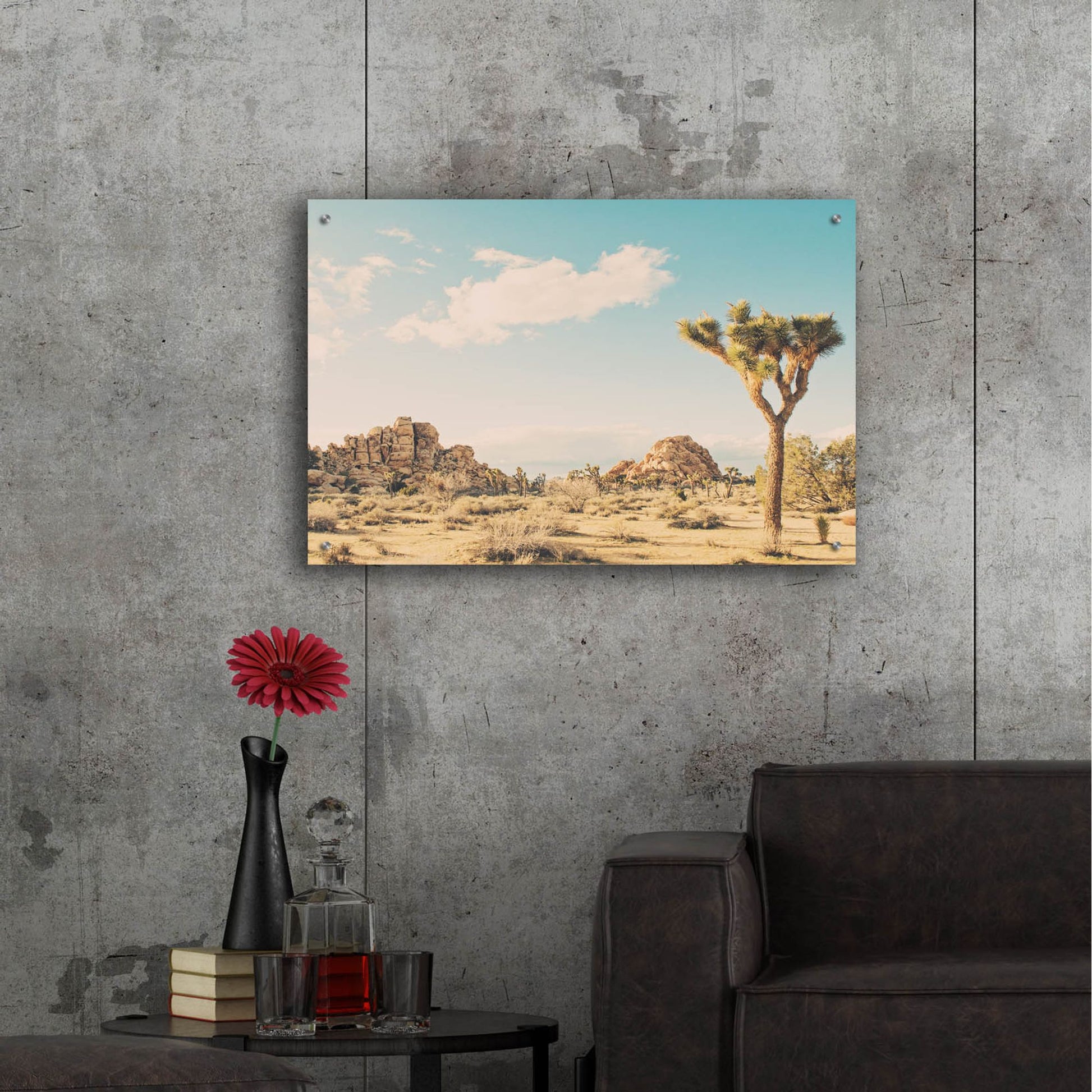 Epic Art ' Winter in the Desert 3' by Myan Soffia, Acrylic Glass Wall Art,36x24