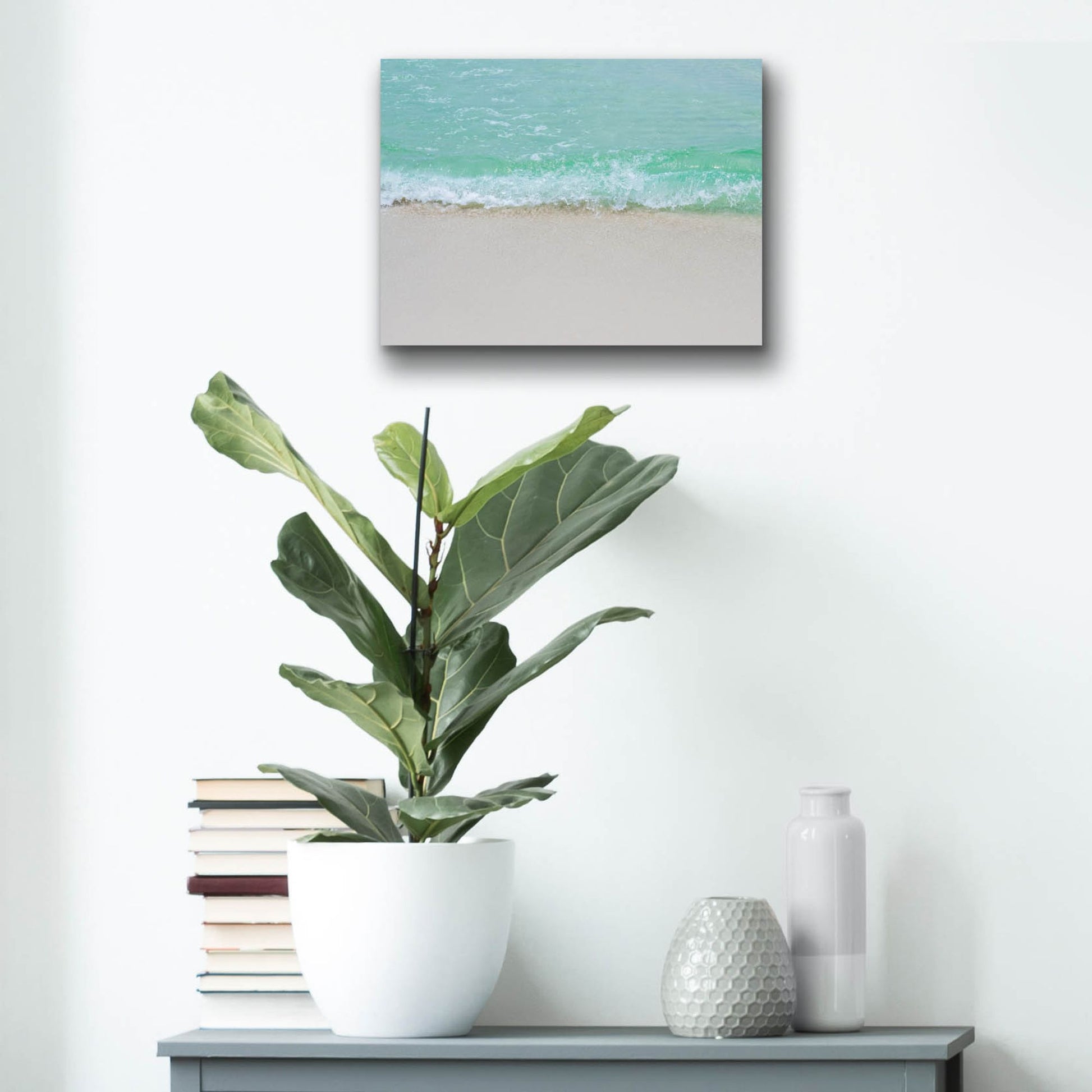 Epic Art ' Little Waves' by Myan Soffia, Acrylic Glass Wall Art,16x12