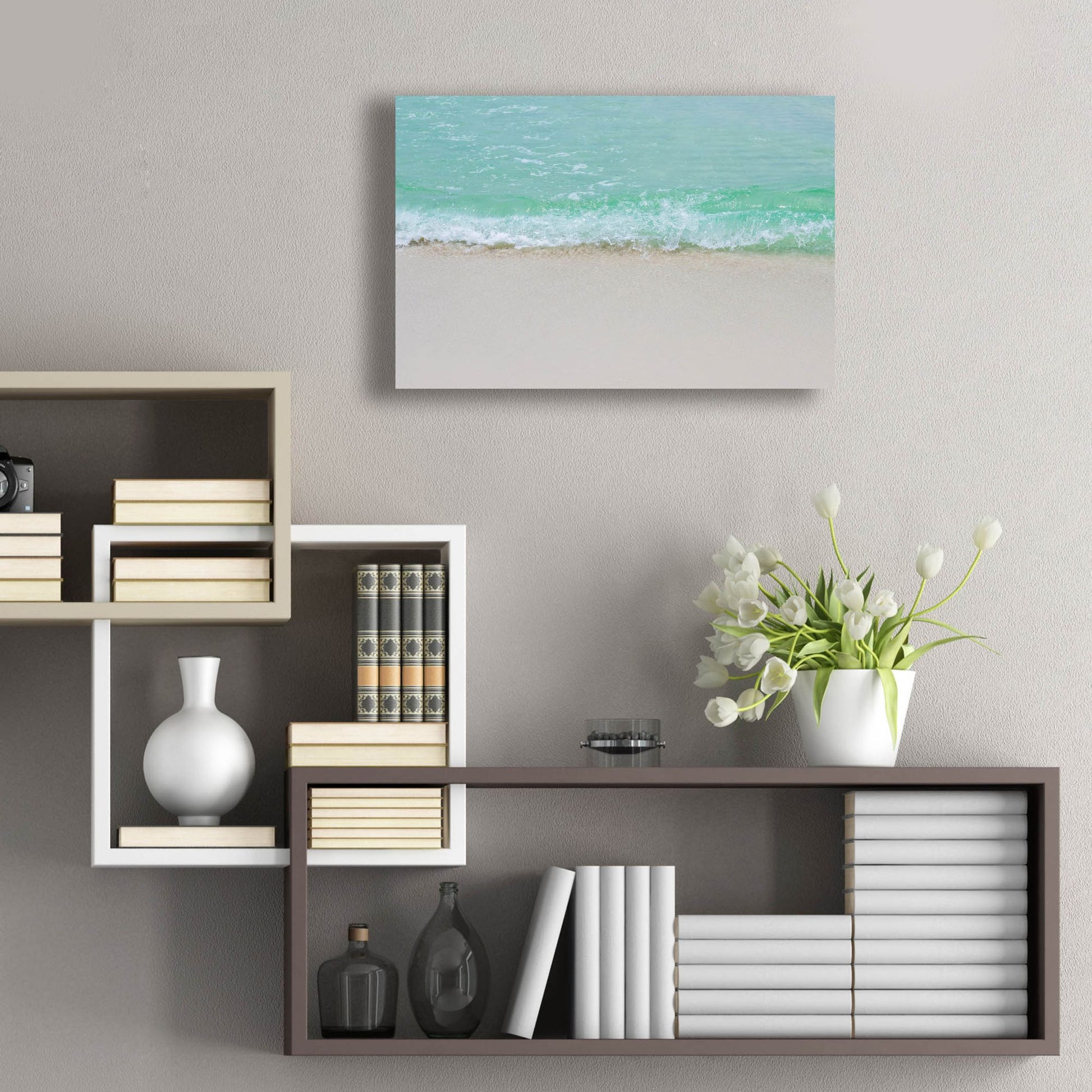 Epic Art ' Little Waves' by Myan Soffia, Acrylic Glass Wall Art,24x16