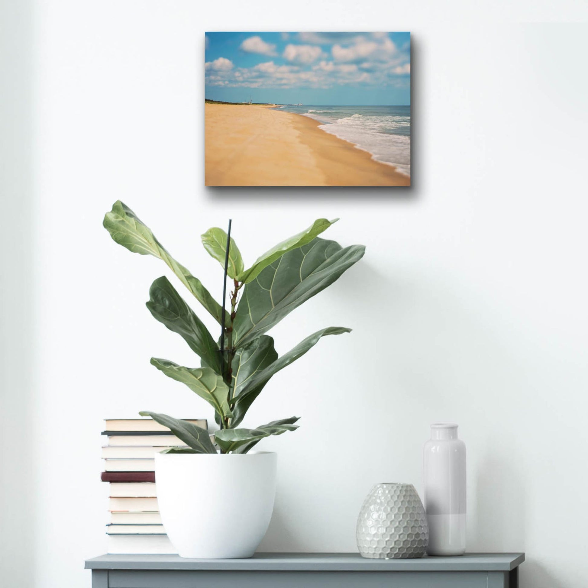 Epic Art ' Virginia Beach' by Myan Soffia, Acrylic Glass Wall Art,16x12