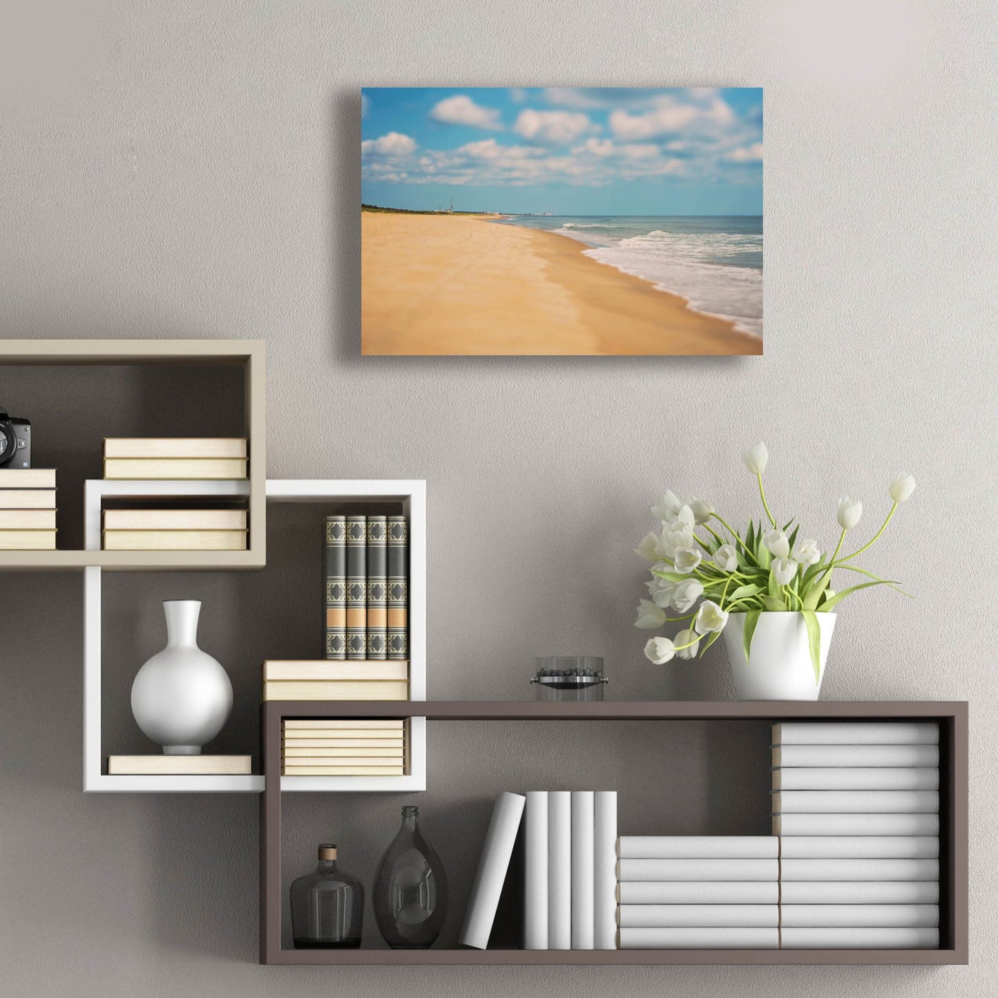 Epic Art ' Virginia Beach' by Myan Soffia, Acrylic Glass Wall Art,24x16