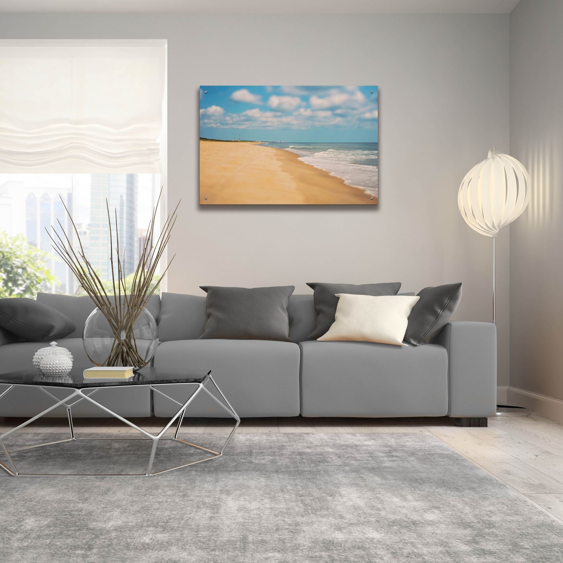 Epic Art ' Virginia Beach' by Myan Soffia, Acrylic Glass Wall Art,36x24