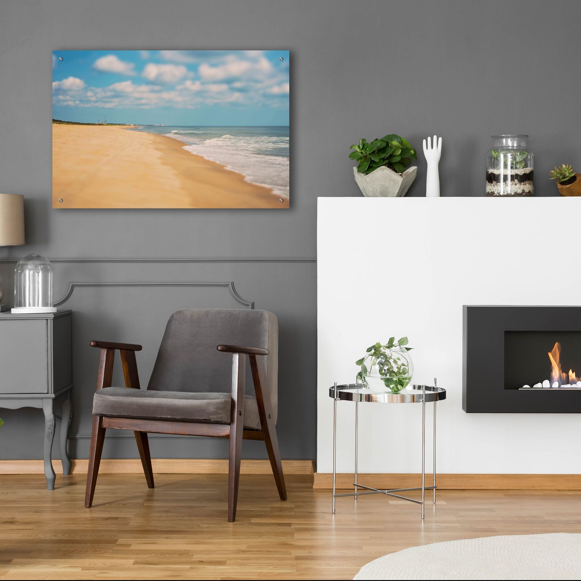 Epic Art ' Virginia Beach' by Myan Soffia, Acrylic Glass Wall Art,36x24