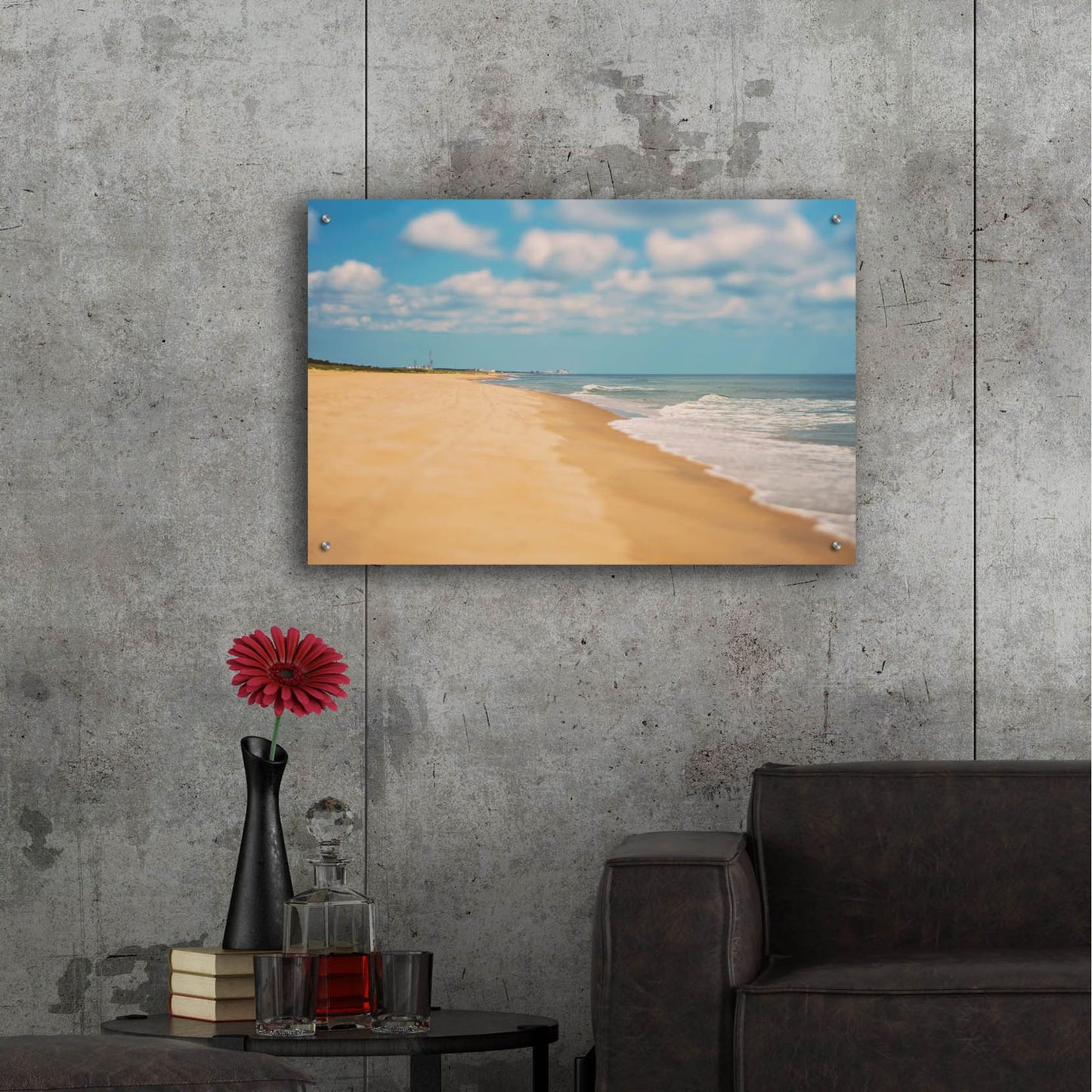 Epic Art ' Virginia Beach' by Myan Soffia, Acrylic Glass Wall Art,36x24