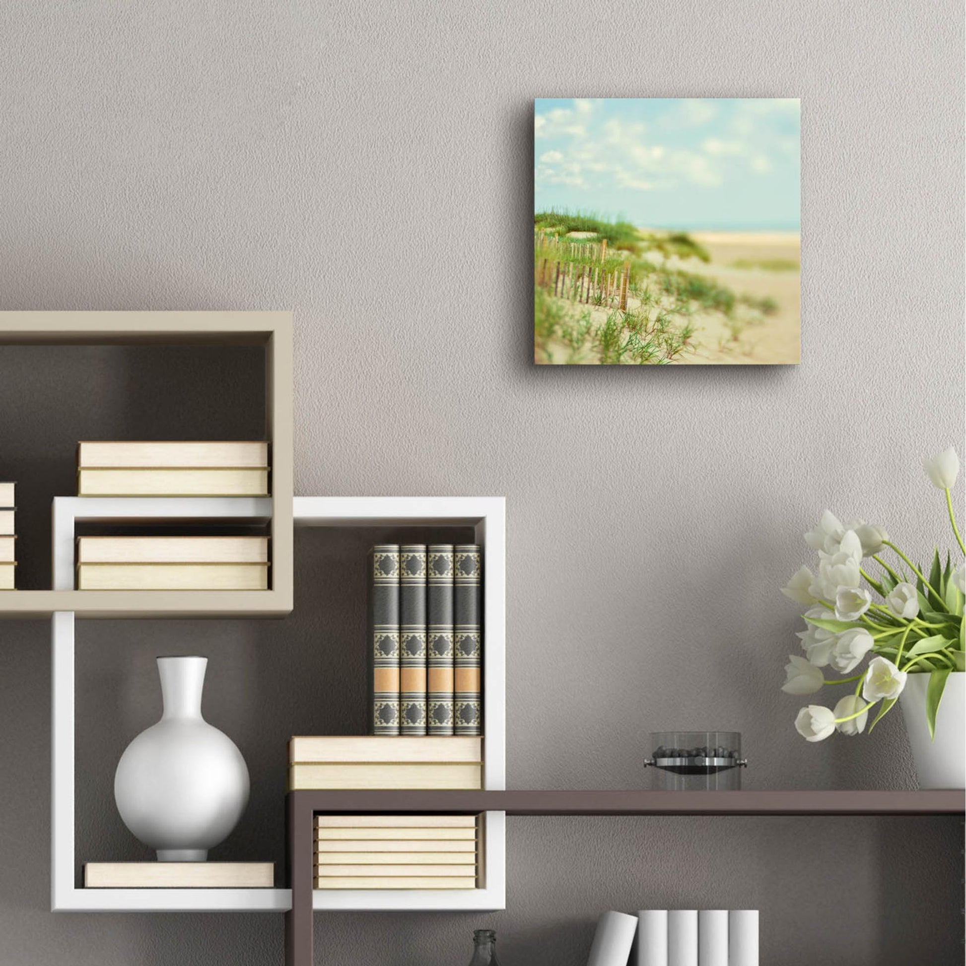 Epic Art ' Sand Dunes' by Myan Soffia, Acrylic Glass Wall Art,12x12