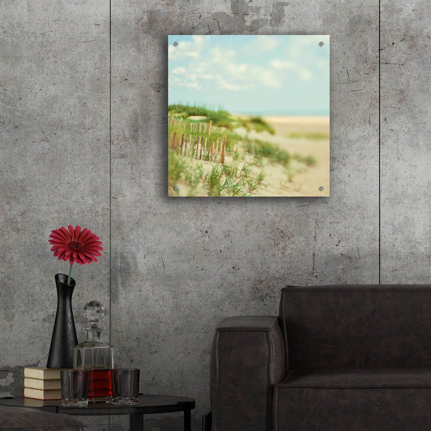 Epic Art ' Sand Dunes' by Myan Soffia, Acrylic Glass Wall Art,24x24