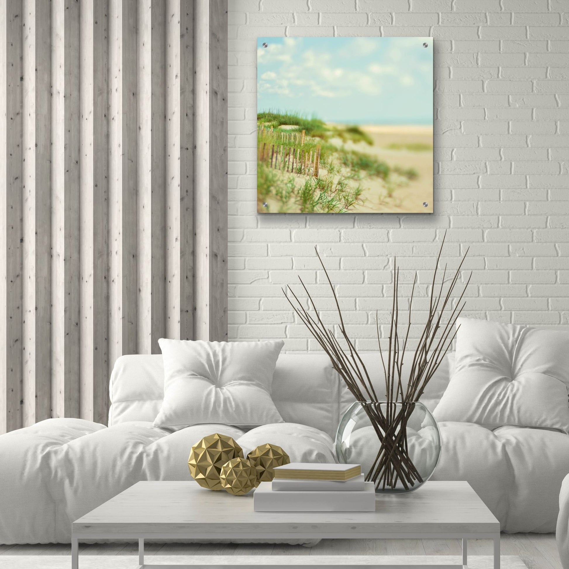 Epic Art ' Sand Dunes' by Myan Soffia, Acrylic Glass Wall Art,24x24