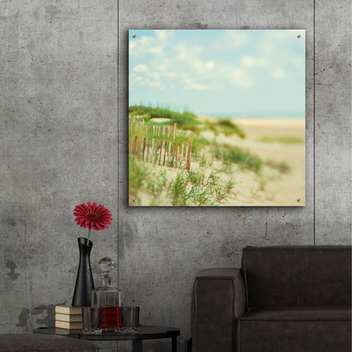 Epic Art ' Sand Dunes' by Myan Soffia, Acrylic Glass Wall Art,36x36