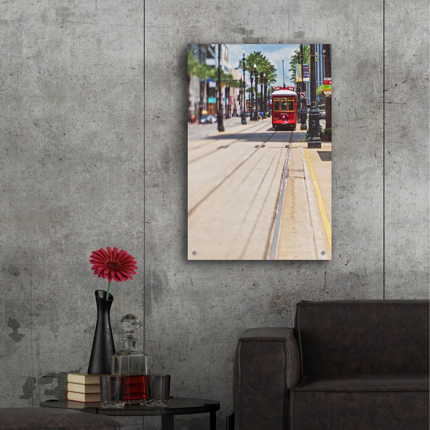 Epic Art ' Streetcar' by Myan Soffia, Acrylic Glass Wall Art,24x36