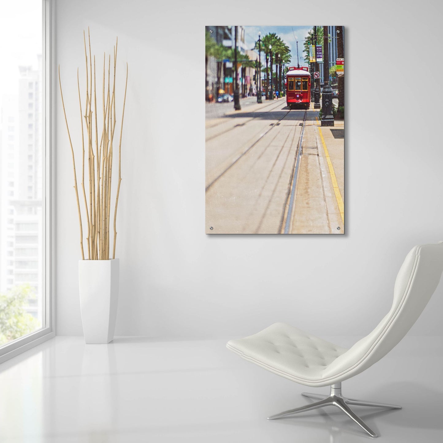 Epic Art ' Streetcar' by Myan Soffia, Acrylic Glass Wall Art,24x36