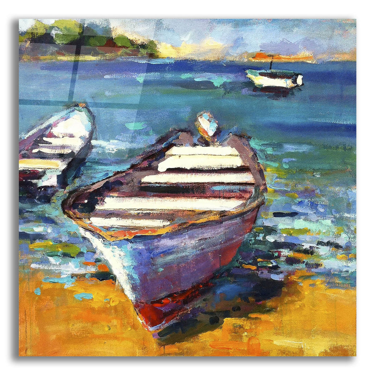 Epic Art ' Boat' by Page Pearson Railsback, Acrylic Glass Wall Art